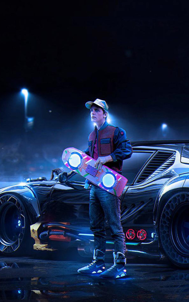 800x1280 Back To The Future Delorean Marty Mcfly Nexus 7 Samsung Images, Photos, Reviews