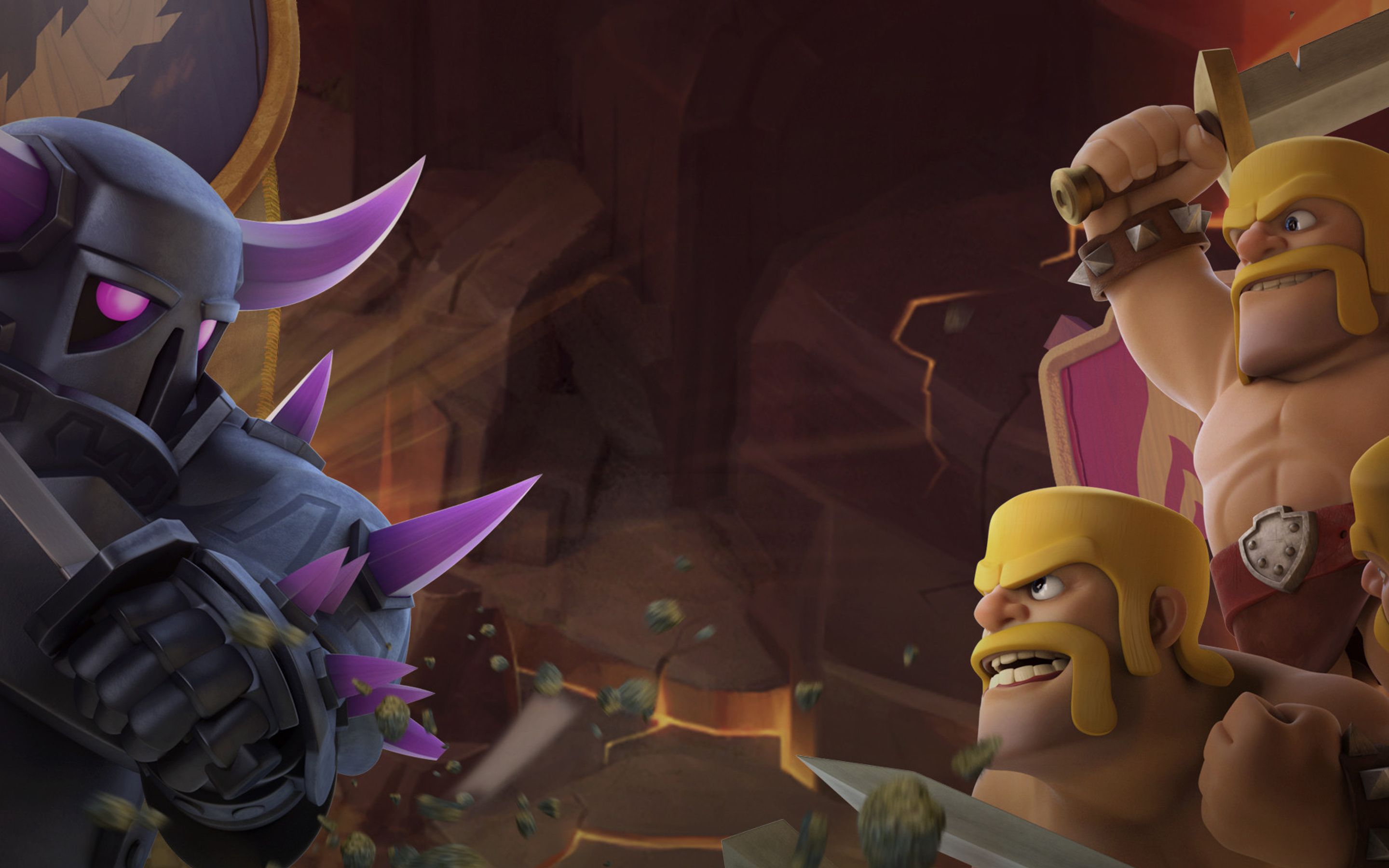 2880x1800 Barbarian Vs Pekka Clash Of Clans Macbook Pro Retina ,HD 4k Wallpapers,Images