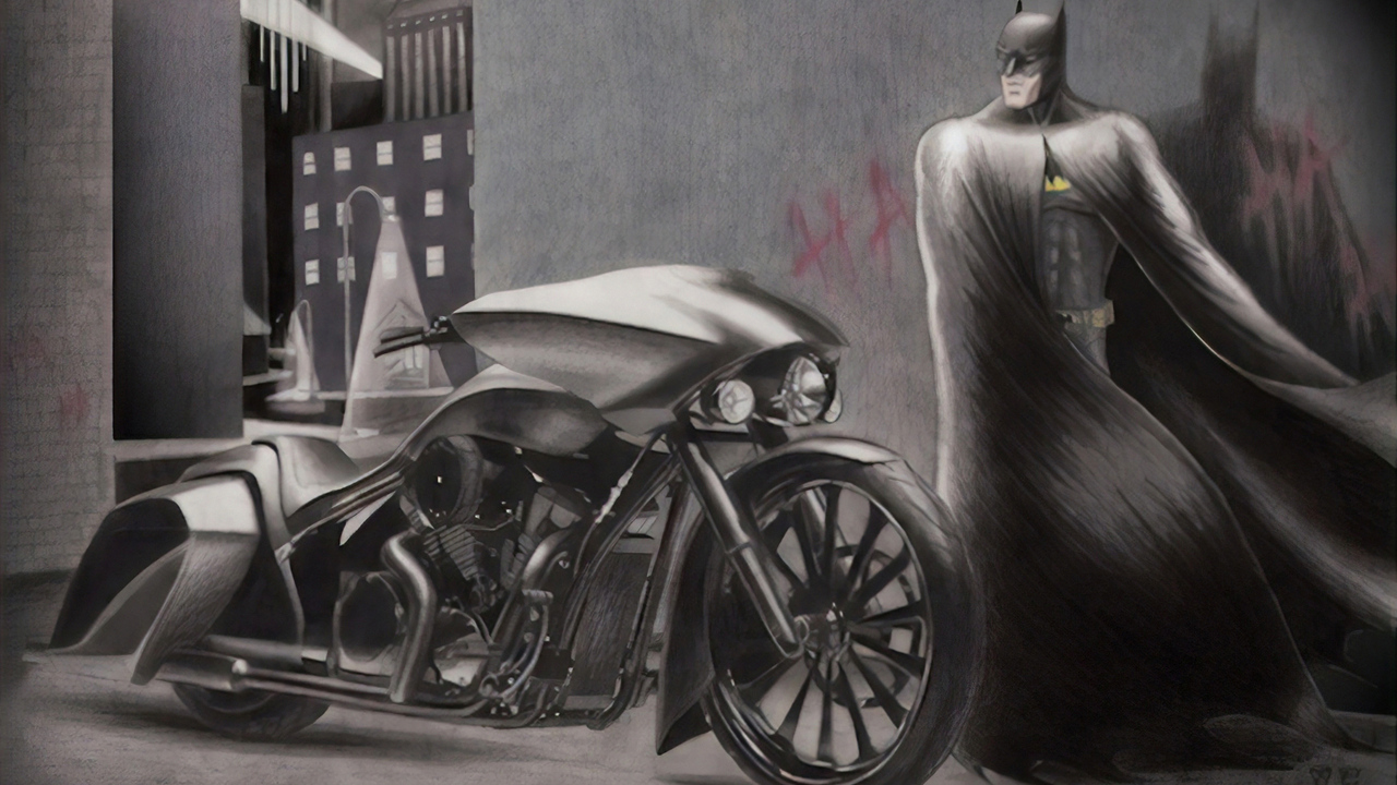1280x720 Batman Alongside With His Bike 720P HD 4k Wallpapers, Images,  Backgrounds, Photos and Pictures