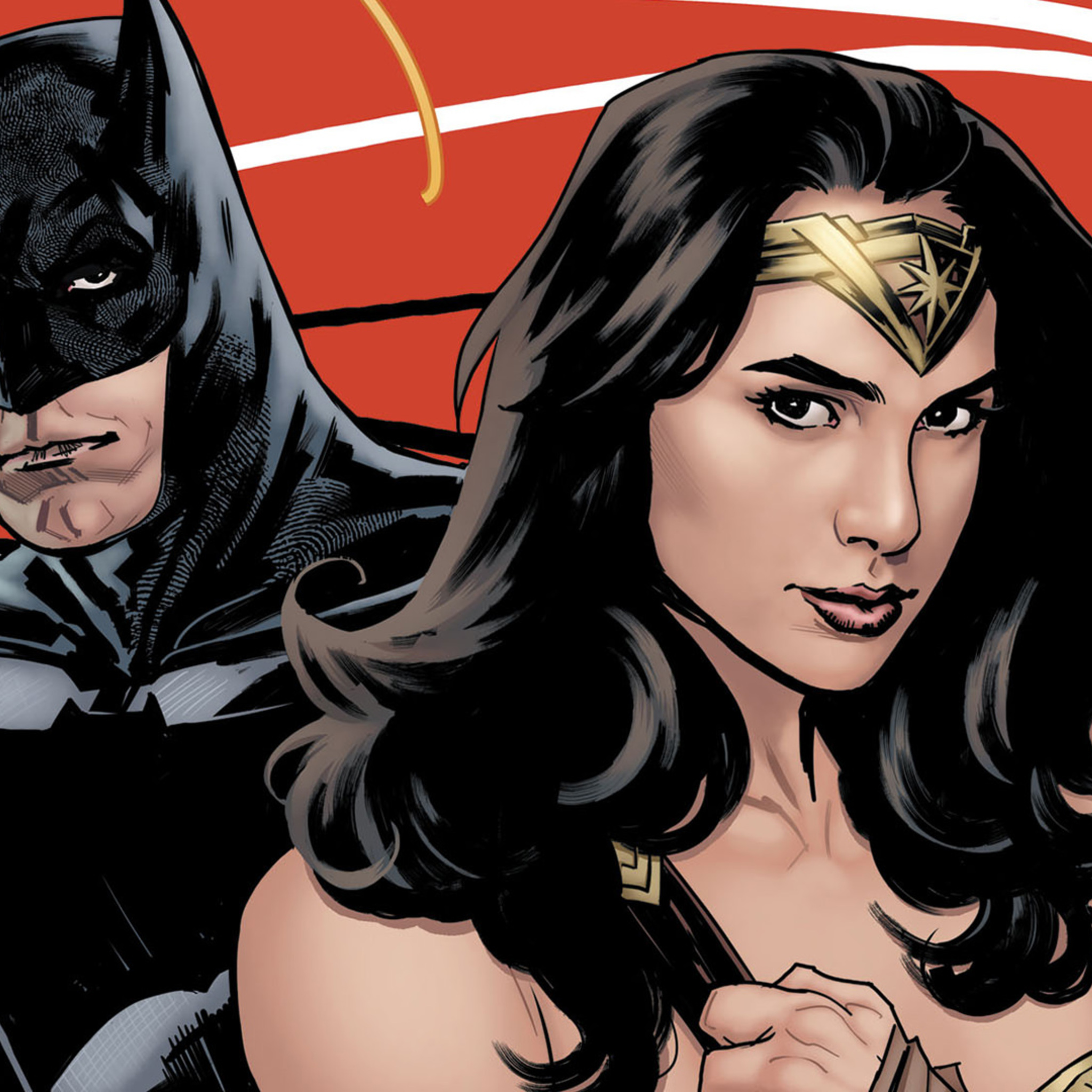 Batman And Wonder Woman Artwork In 2048x2048 Resolution. batman-and-won...