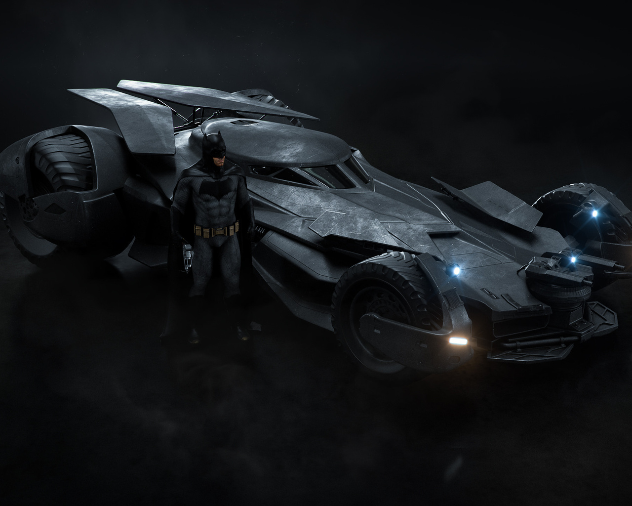 1280x1024 Batman Ben Affleck Batmobile Wallpaper,1280x1024 Resolution ...