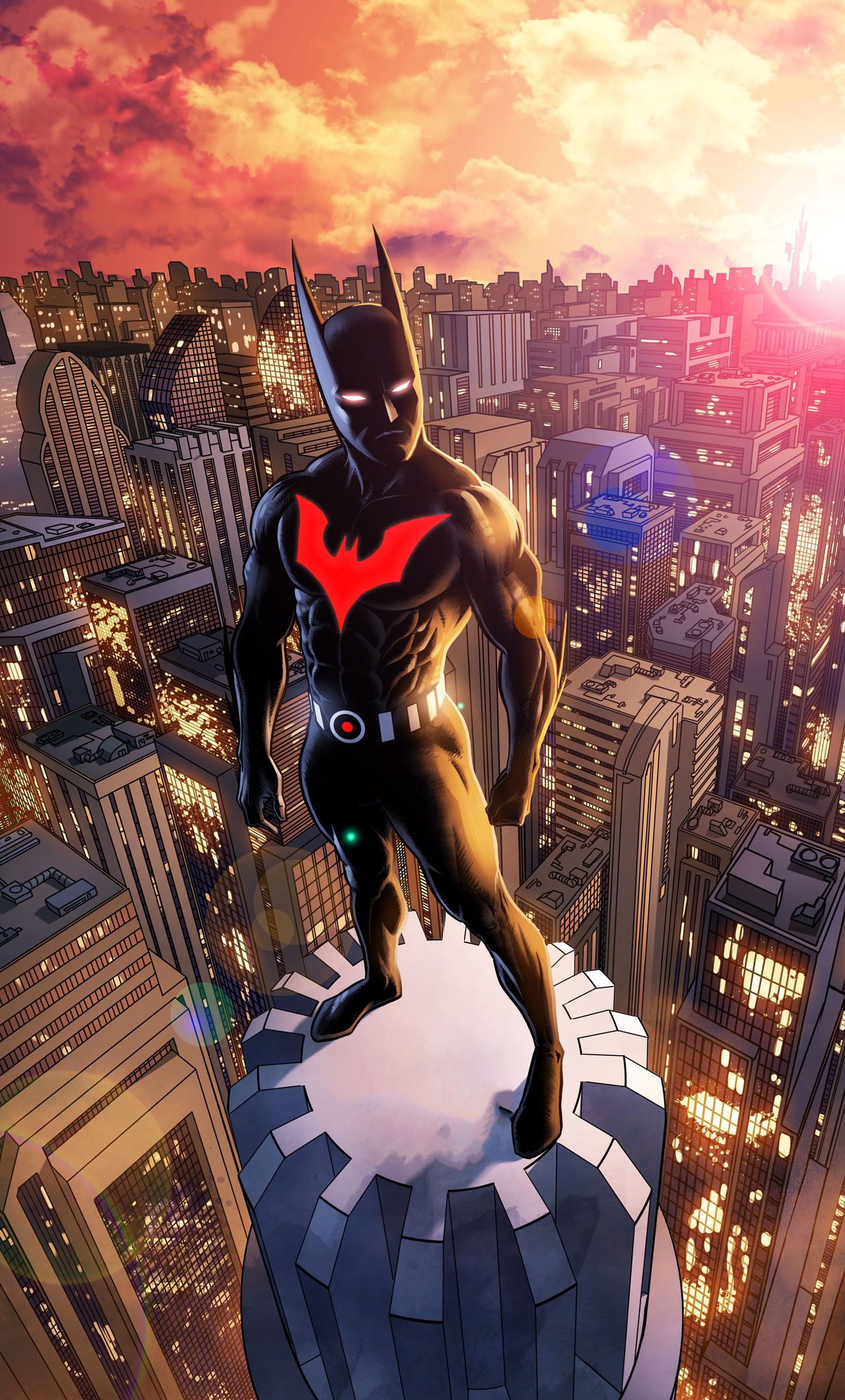 1280x2120 Batman Beyond Gotham City iPhone 6+ ,HD 4k Wallpapers,Images ...