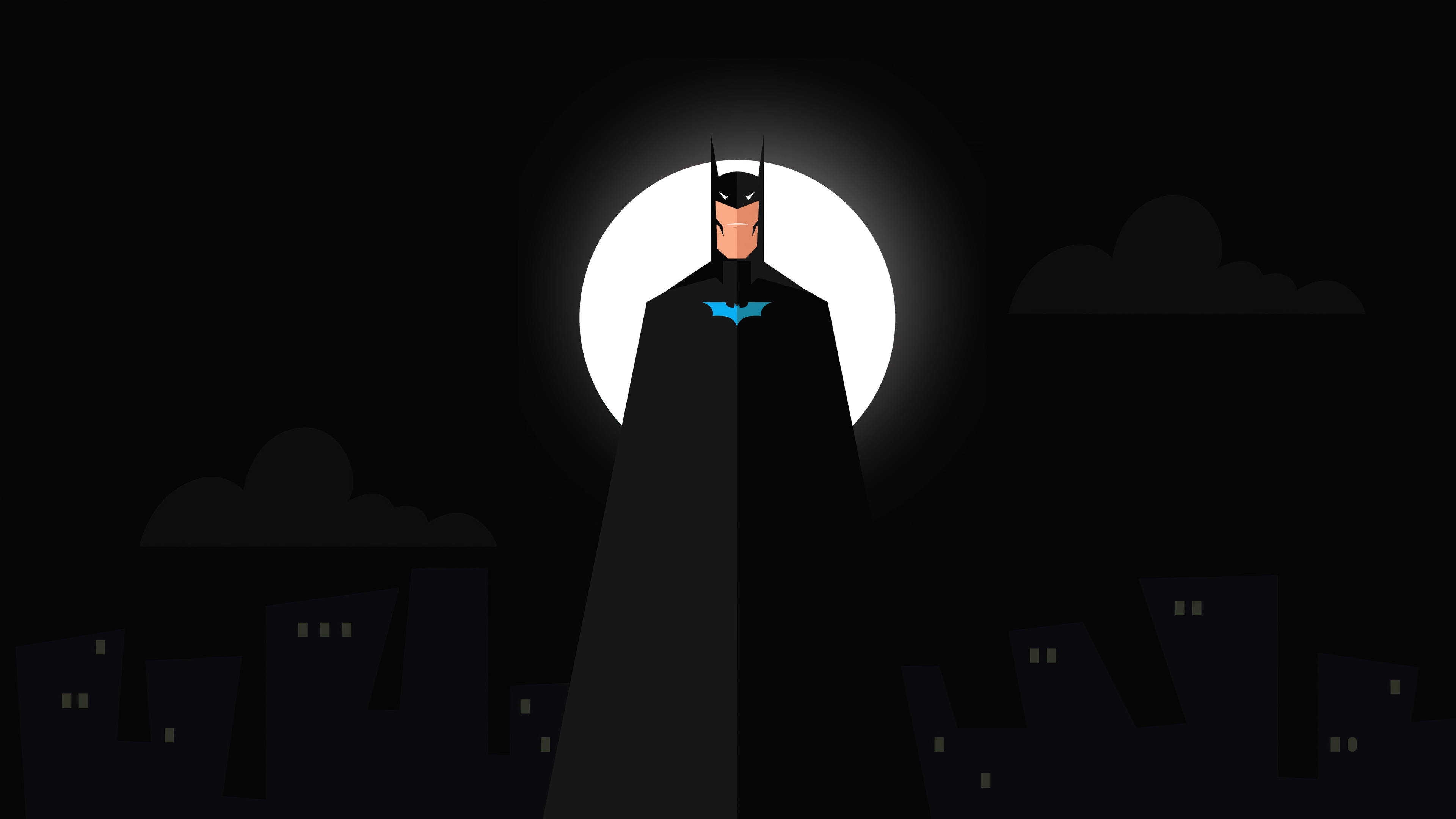 Batman, Minimalist, 4K,3840x2160, Wallpaper