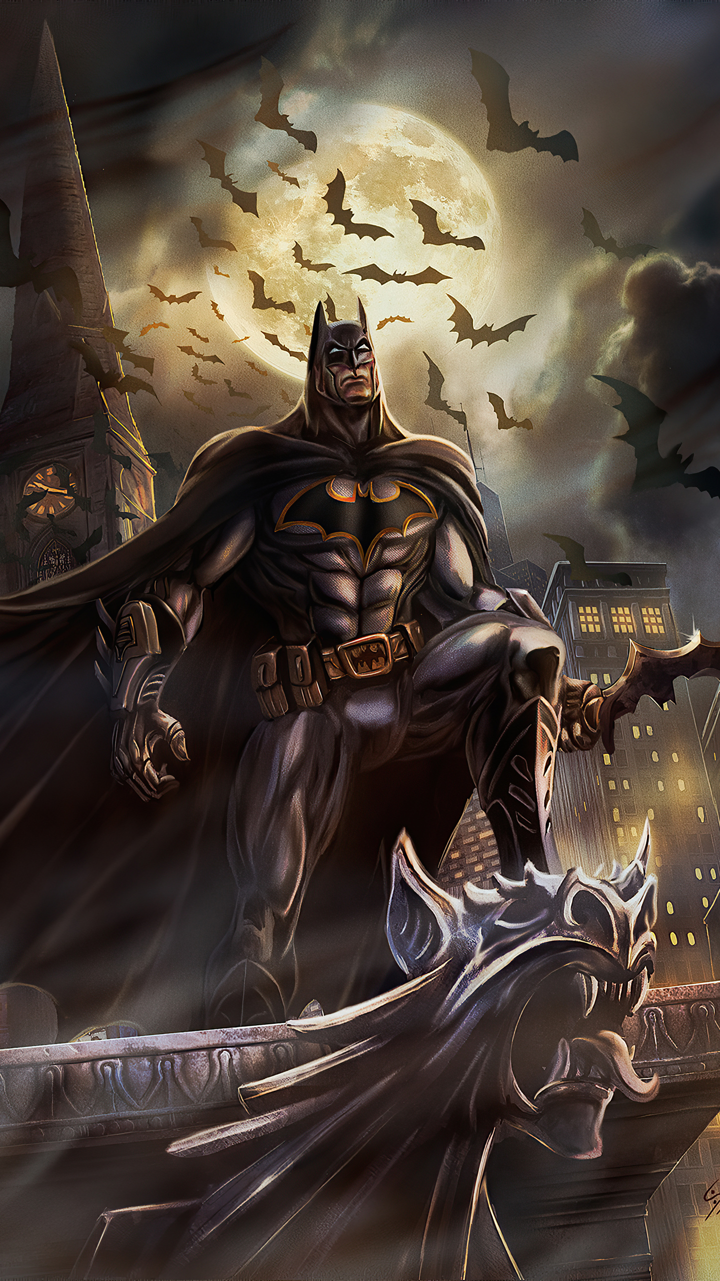 1440x2560 Batman Gotham City Batrang Samsung Galaxy S6,S7 ,Google Pixel ...