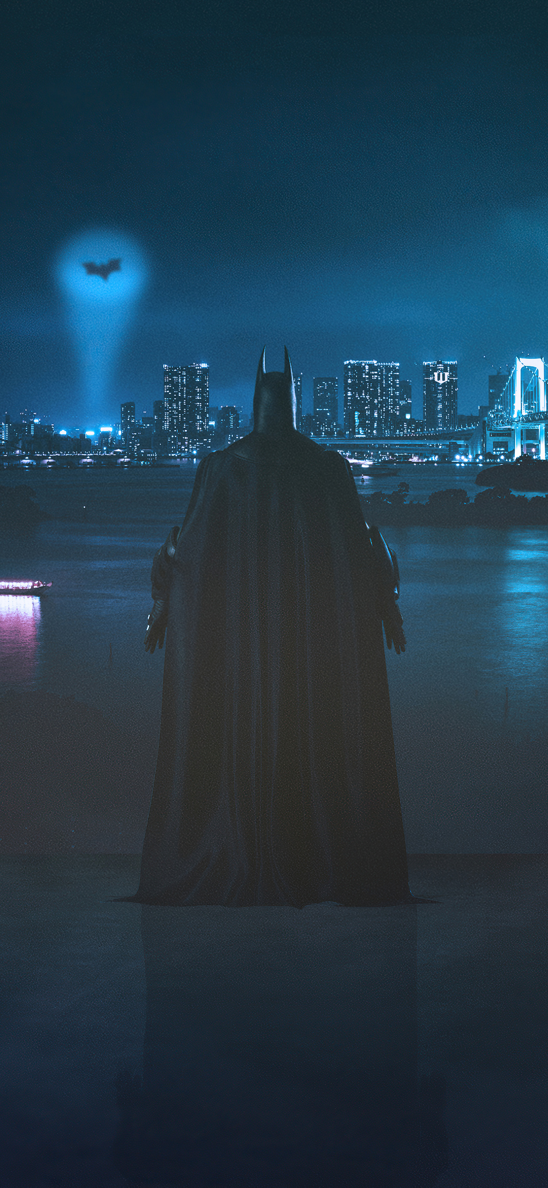 1125x2436 Neon Gotham Batman 4k Iphone XS,Iphone 10,Iphone X ,HD 4k  Wallpapers,Images,Backgrounds,Photos and Pictures