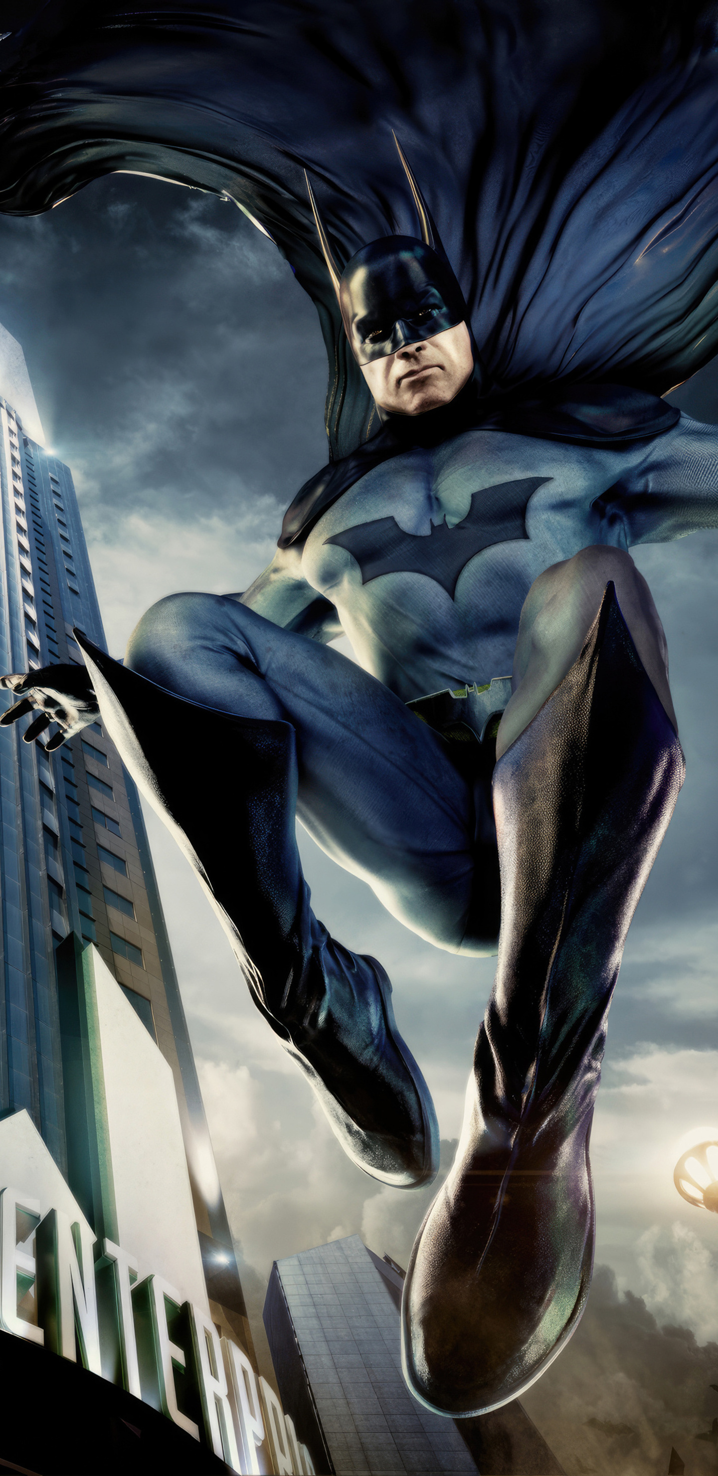 1440x2960 Batman Jumping From Wayne Tower 5k Samsung Galaxy Note 9,8 ...