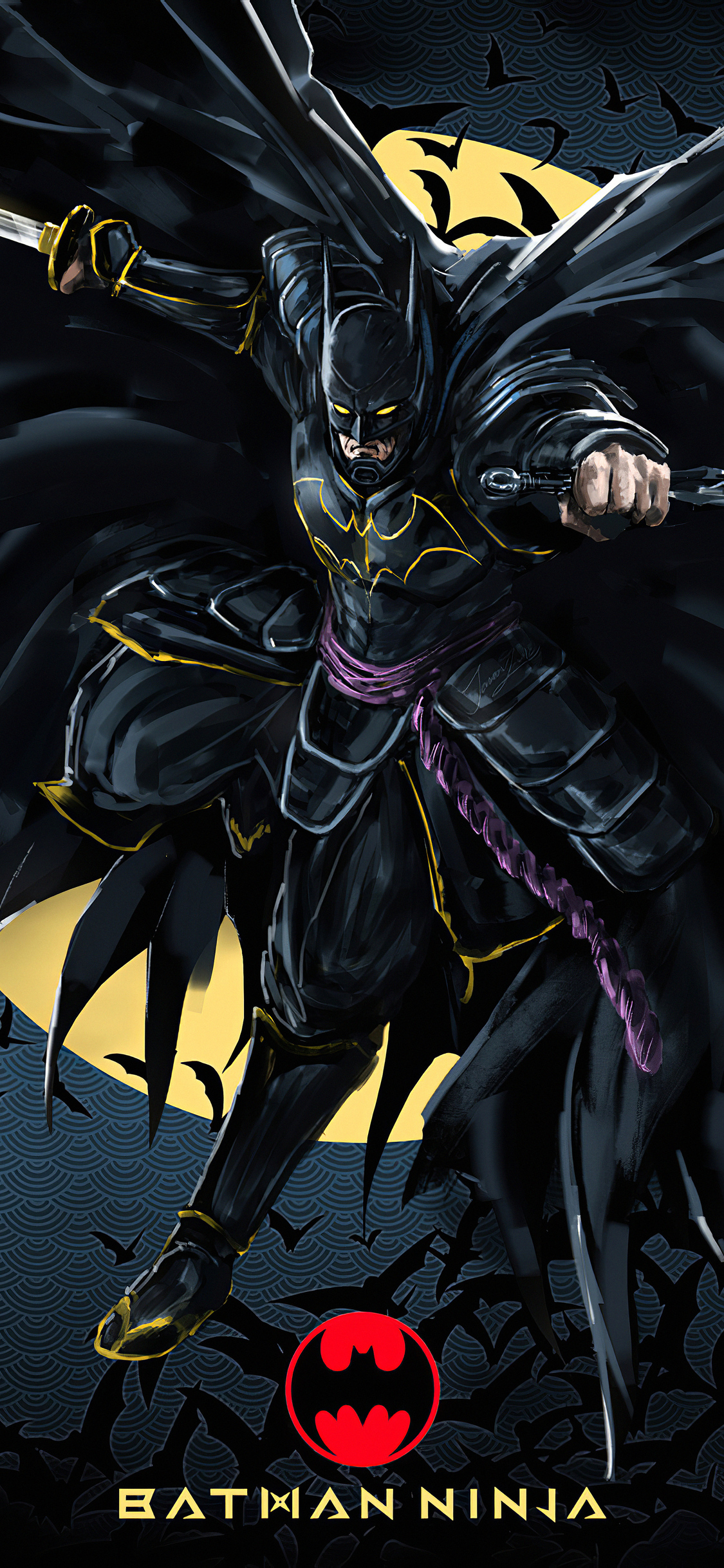 1125x2436 Batman Ninja Art 4k Iphone XS,Iphone 10,Iphone X HD 4k  Wallpapers, Images, Backgrounds, Photos and Pictures