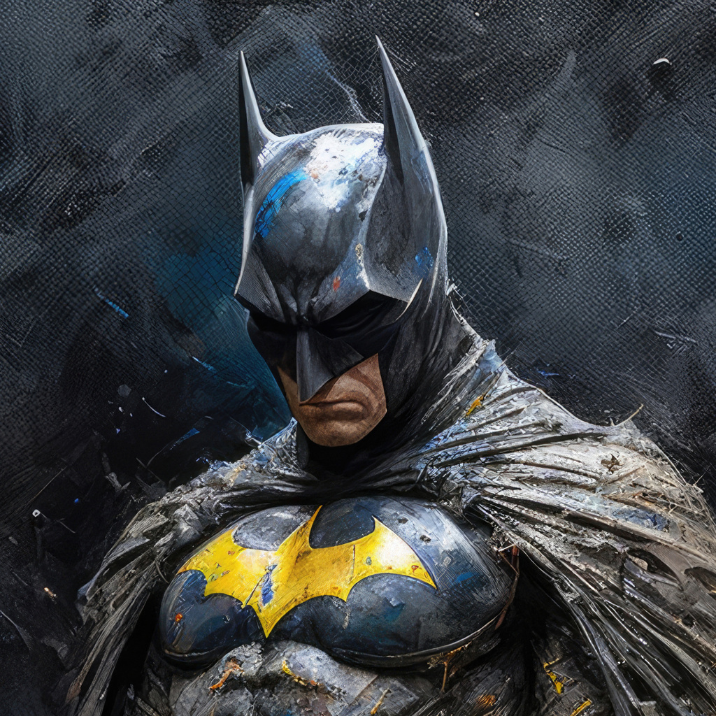 1024x1024 Batman Oil Painting 1024x1024 Resolution HD 4k Wallpapers ...