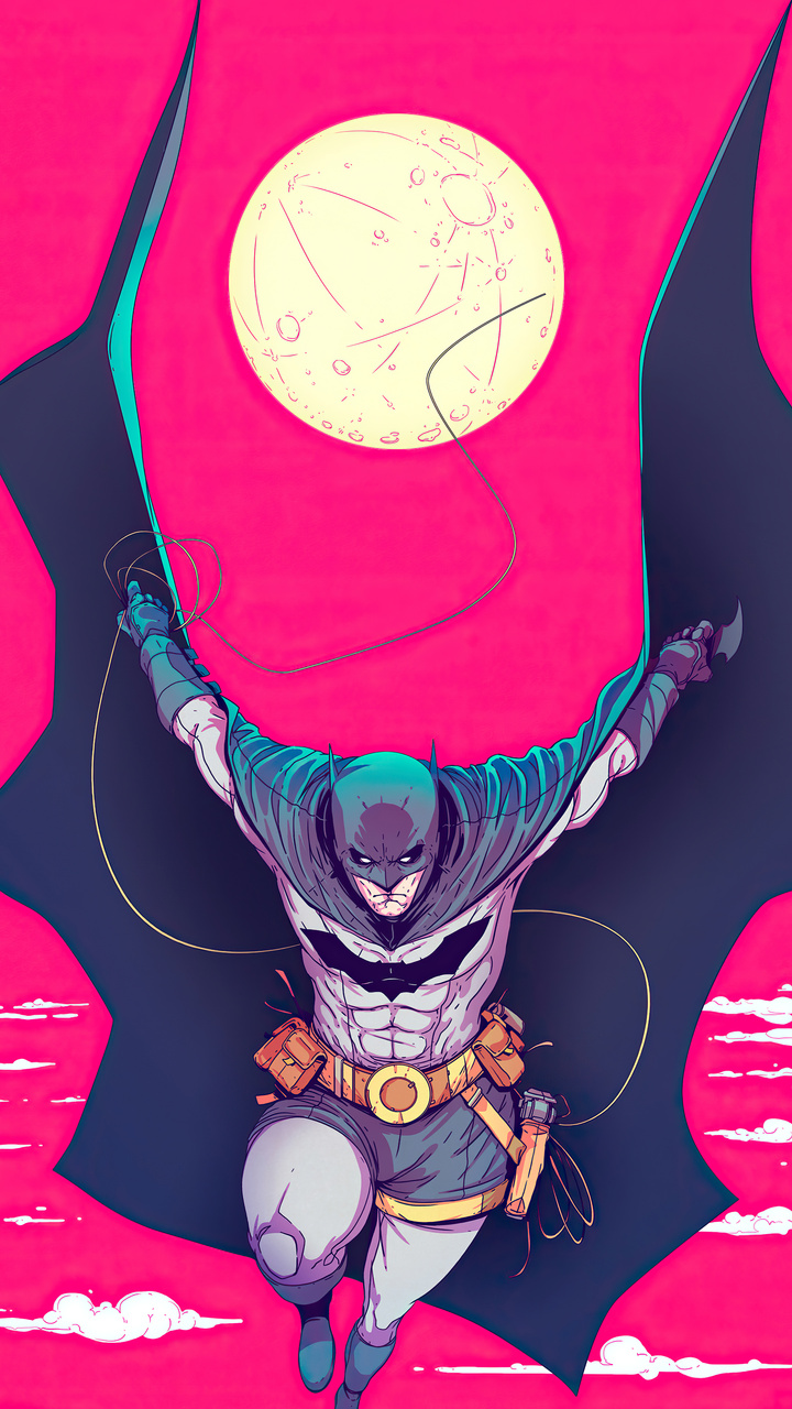 pink and white batman