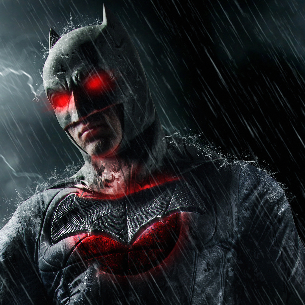 1024x1024 Batman Red Eye 1024x1024 Resolution HD 4k Wallpapers, Images ...