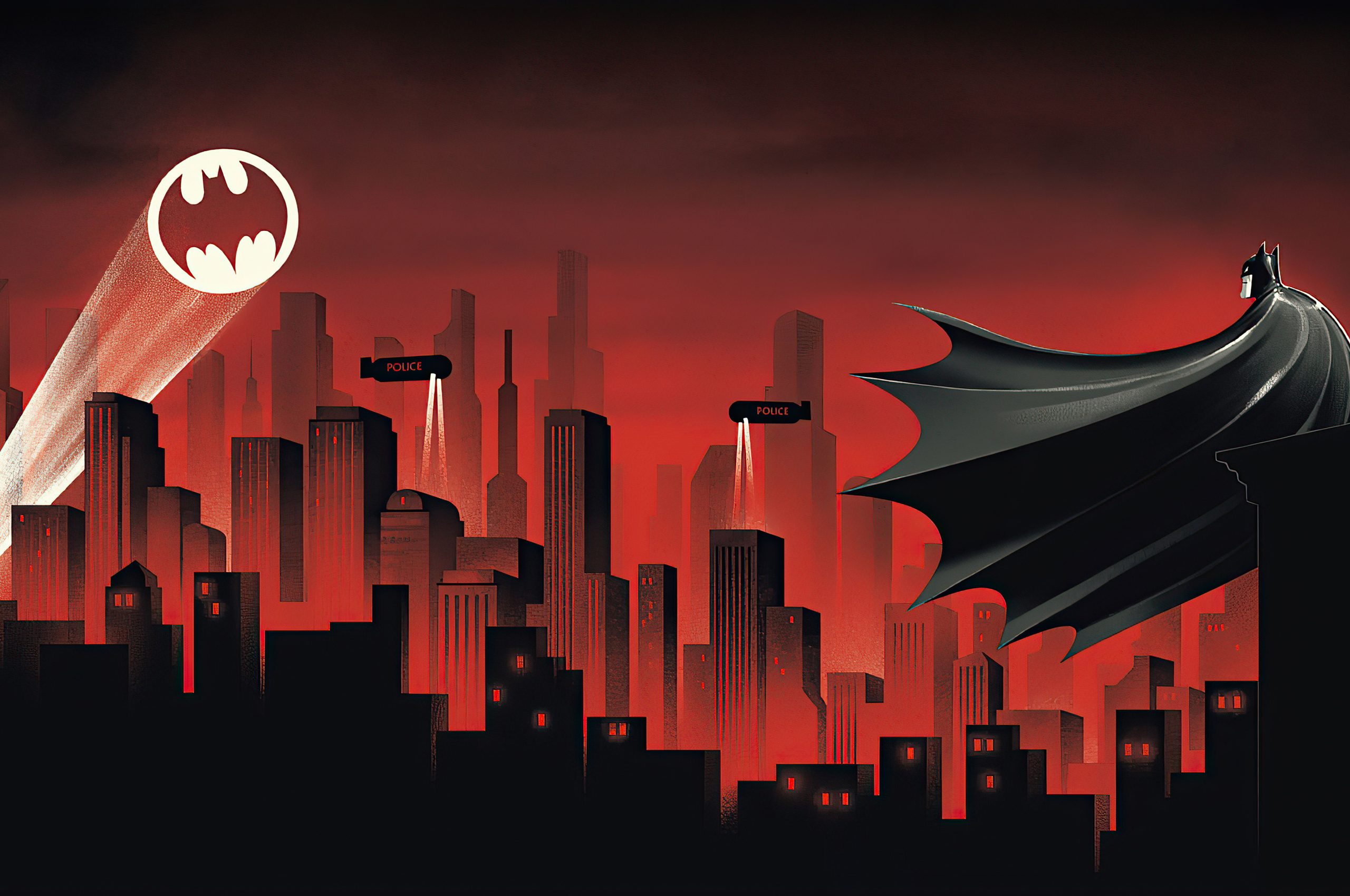 2560x1700 Batman The Animated Series Red World 4k Chromebook Pixel ,HD 4k  Wallpapers,Images,Backgrounds,Photos and Pictures