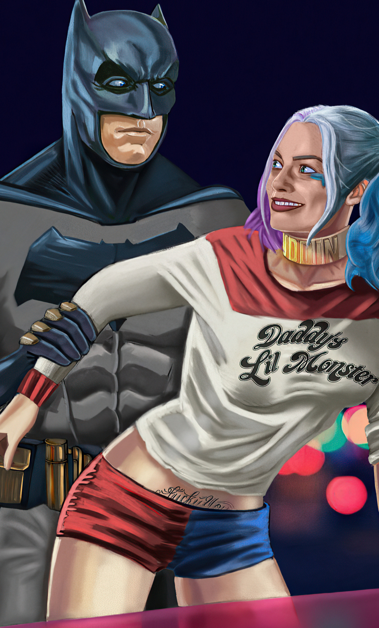 1280x2120 Batman Vs Harley Quinn Suicide Squad 4k iPhone 6+ HD 4k  Wallpapers, Images, Backgrounds, Photos and Pictures