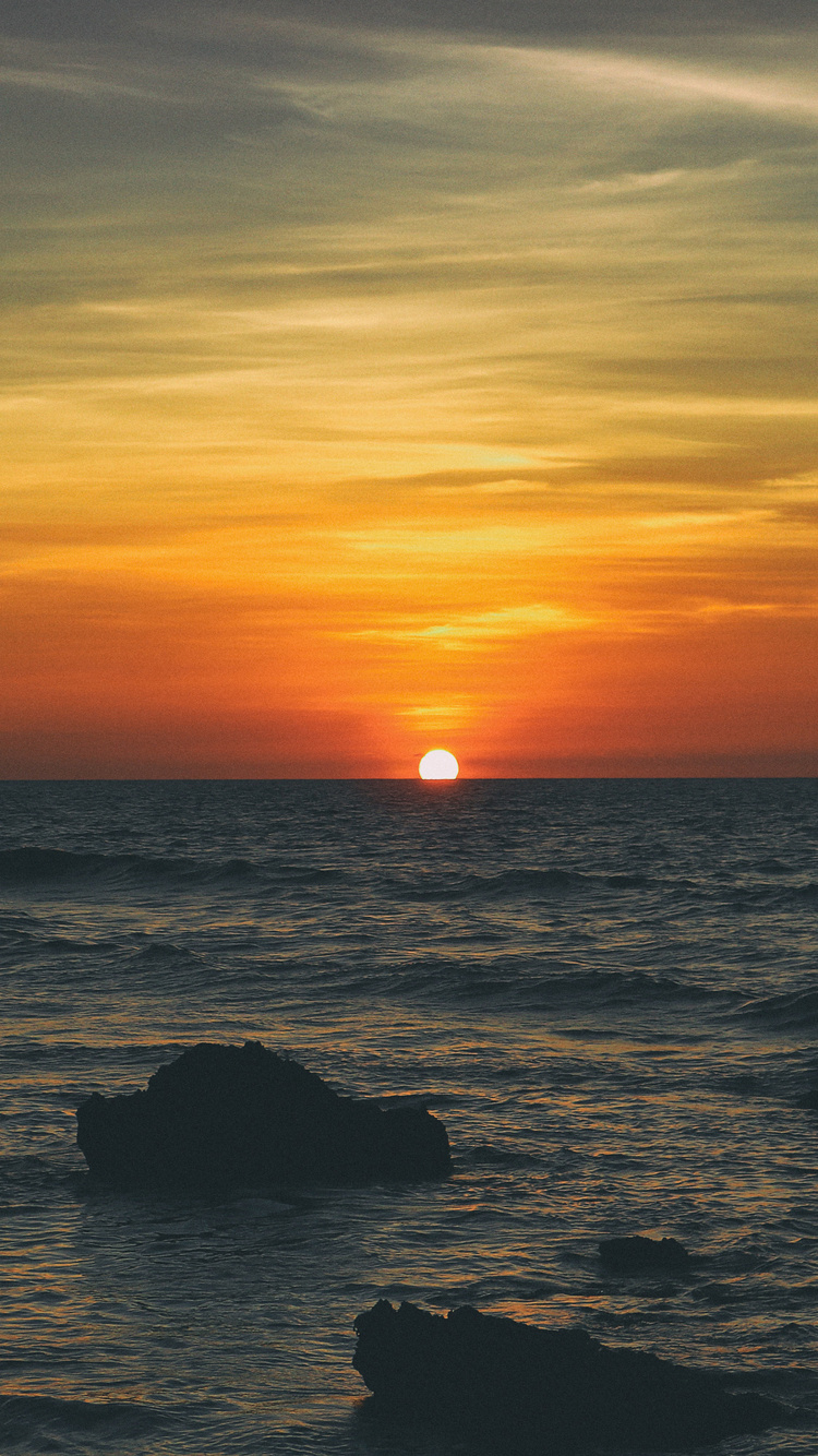 750x1334 Beach Sunset Sea Sunrise 5k iPhone 6, iPhone 6S, iPhone 7 HD 4k  Wallpapers, Images, Backgrounds, Photos and Pictures