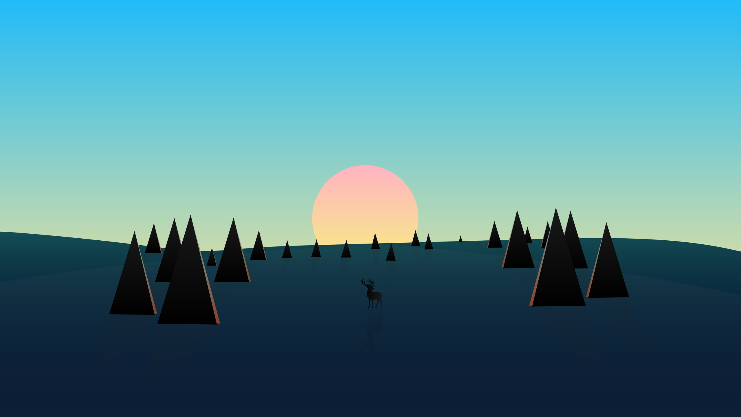 beautiful-day-sunset-deer-minimal-8k-9z.jpg