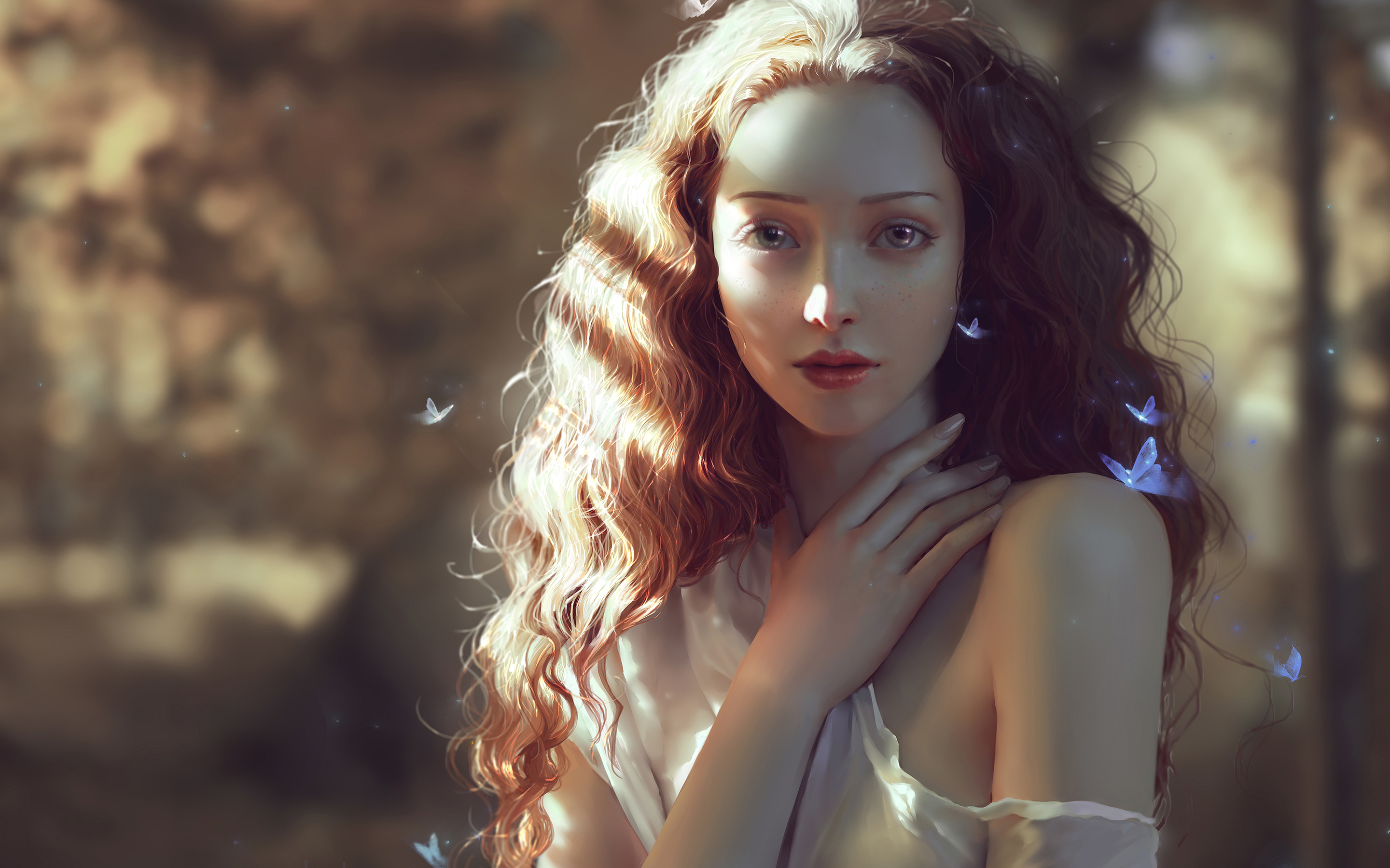 Beautiful Fantasy Angel In 2880x1800 Resolution. beautiful-fantasy-angel-ct...