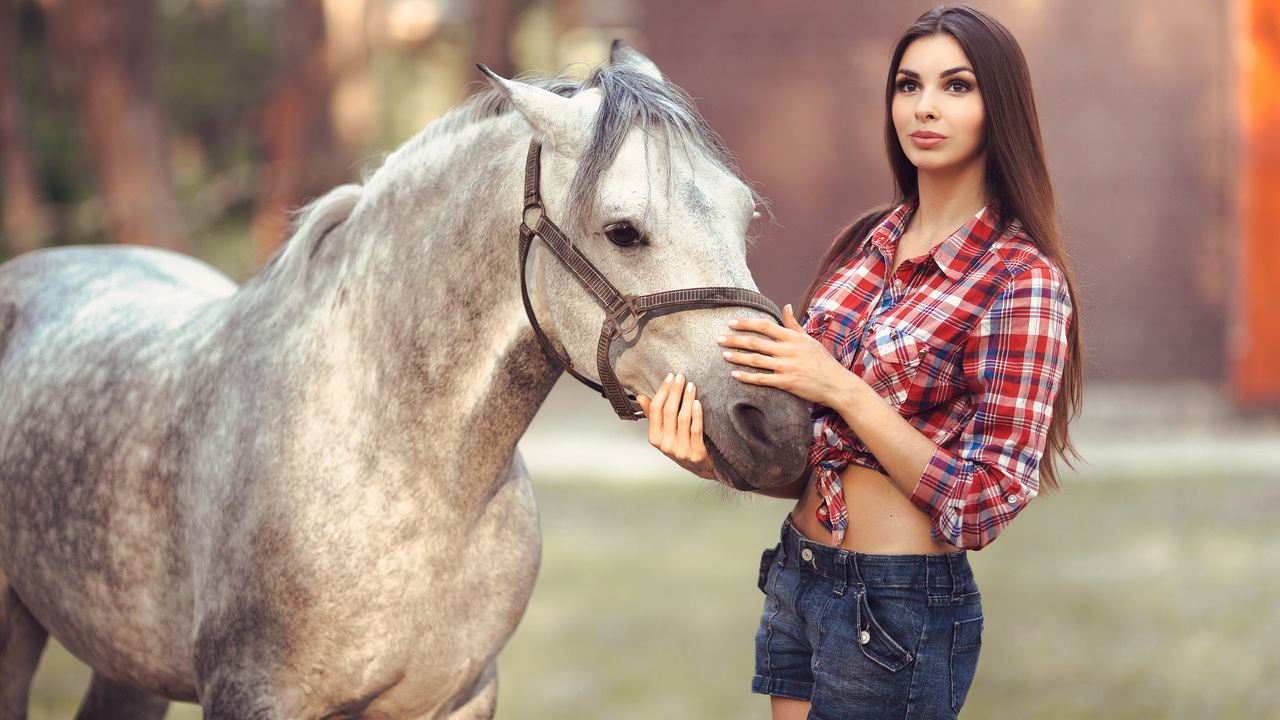 1280x720 Beautiful Girl With Horse 4k 720P HD 4k Wallpapers, Images,  Backgrounds, Photos and Pictures