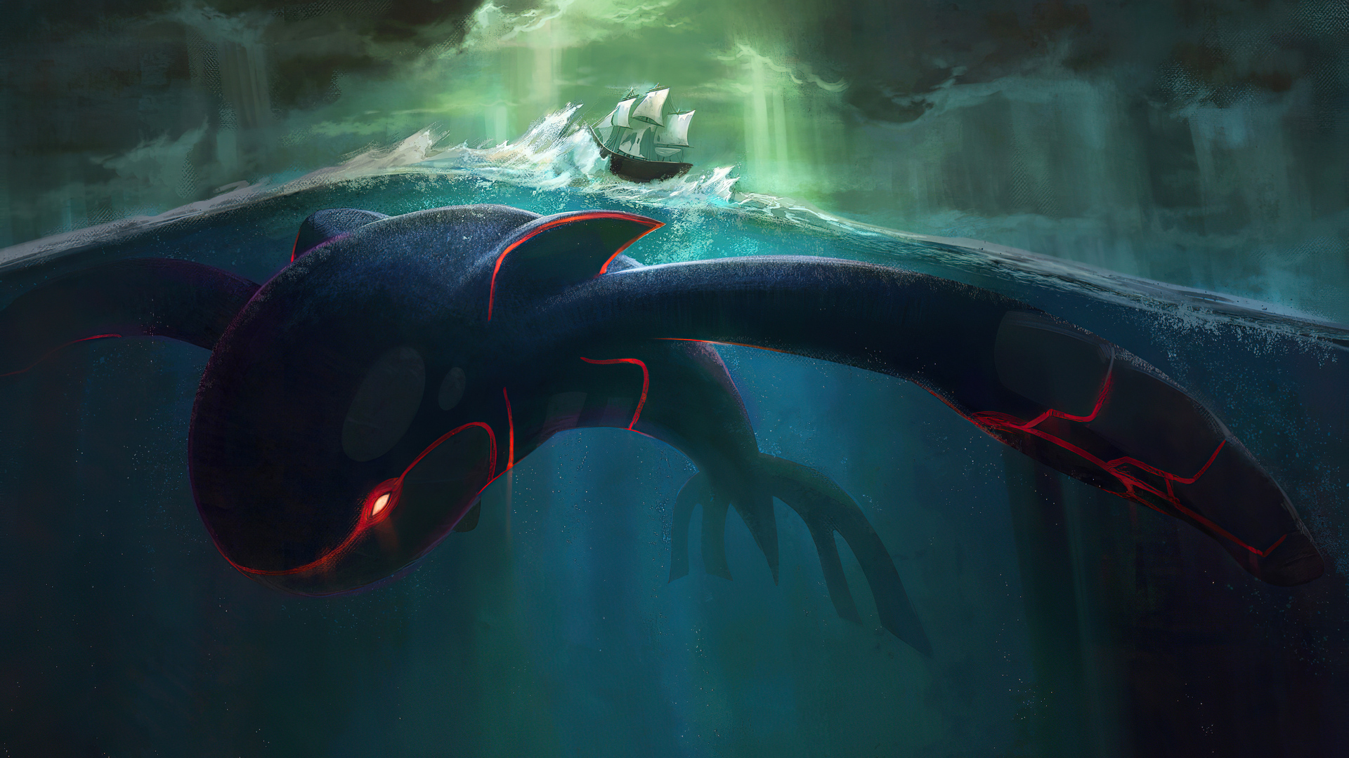 1920x1080 Big Kyogre Pokemon 4k Laptop Full HD 1080P HD 4k Wallpapers,  Images, Backgrounds, Photos and Pictures