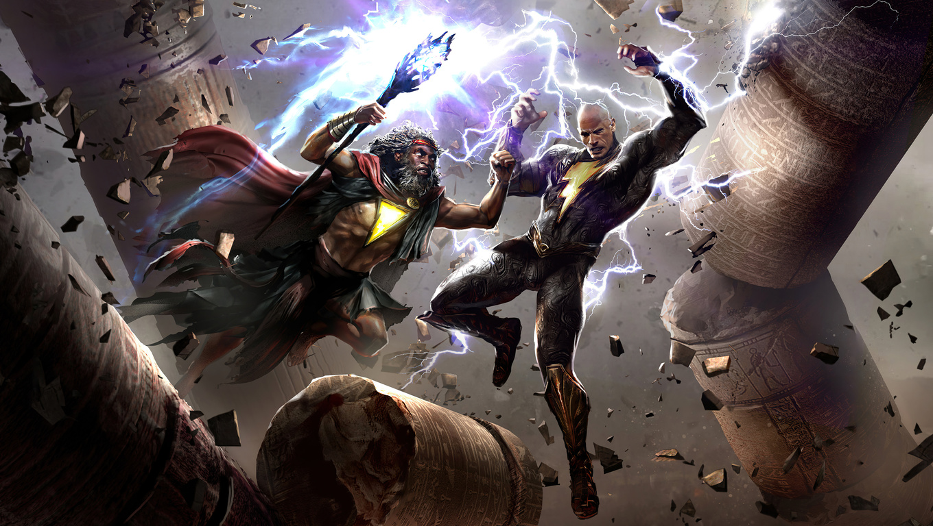 1360x768 Black Adam Fight 5k Laptop HD HD 4k Wallpapers, Images ...