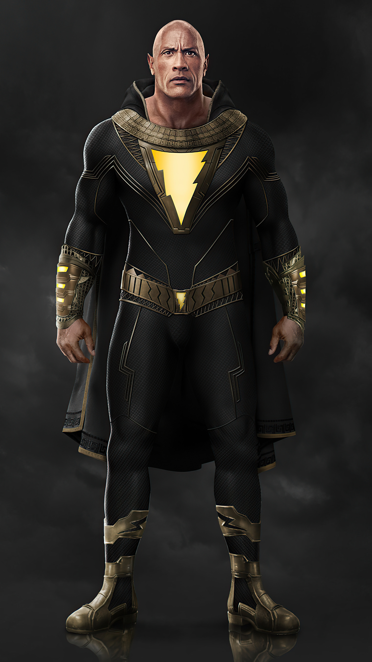 1440x2560 Black Adam Suit Concept No Hoodie Samsung Galaxy S6,S7 ...