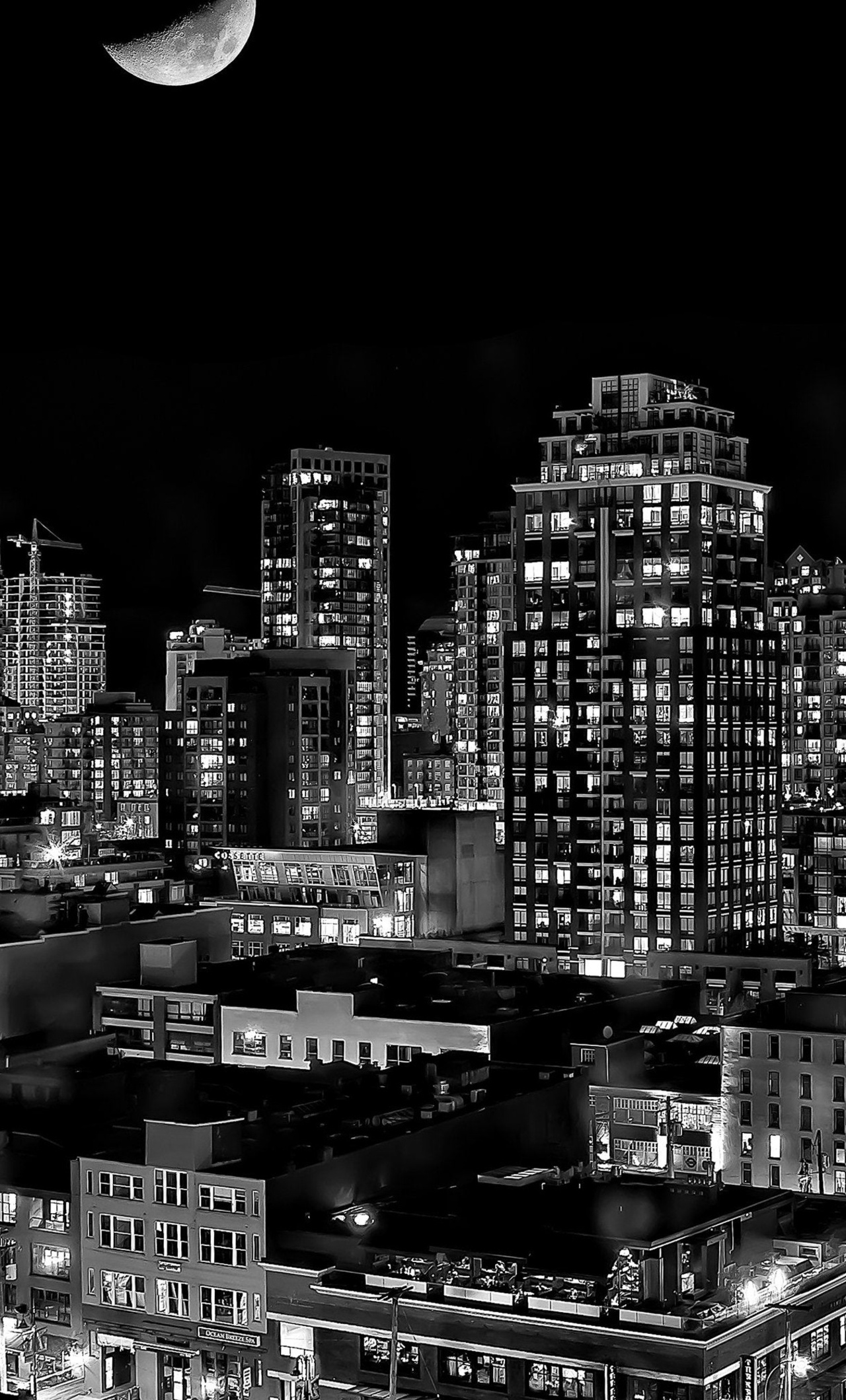1280x2120 Black And White Vancouver City 4k iPhone 6+ HD 4k Wallpapers,  Images, Backgrounds, Photos and Pictures