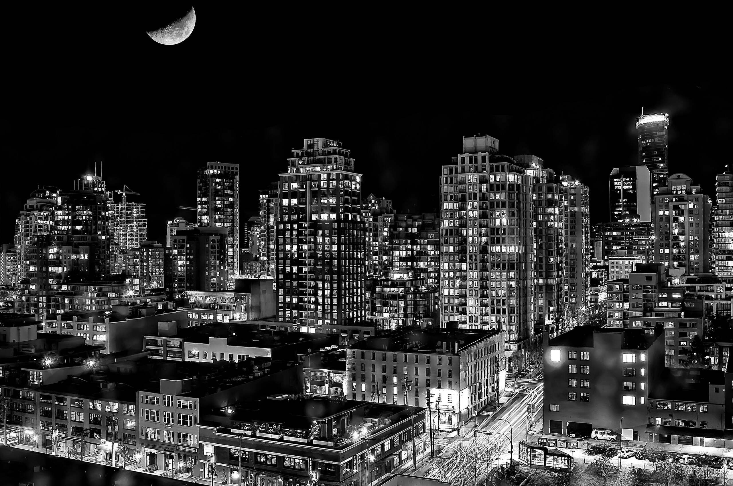 2560x1700 Black And White Vancouver City 4k Chromebook Pixel HD 4k  Wallpapers, Images, Backgrounds, Photos and Pictures