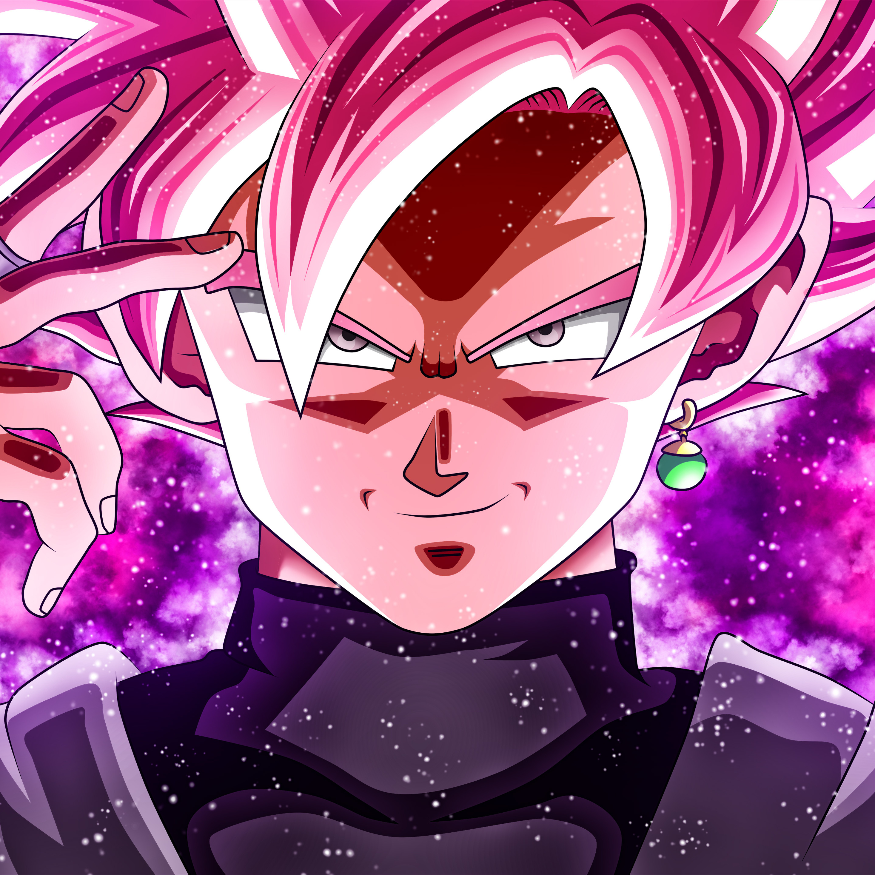 2932x2932 Resolution Cool Black Goku HD Dragon Ball Super Ipad Pro