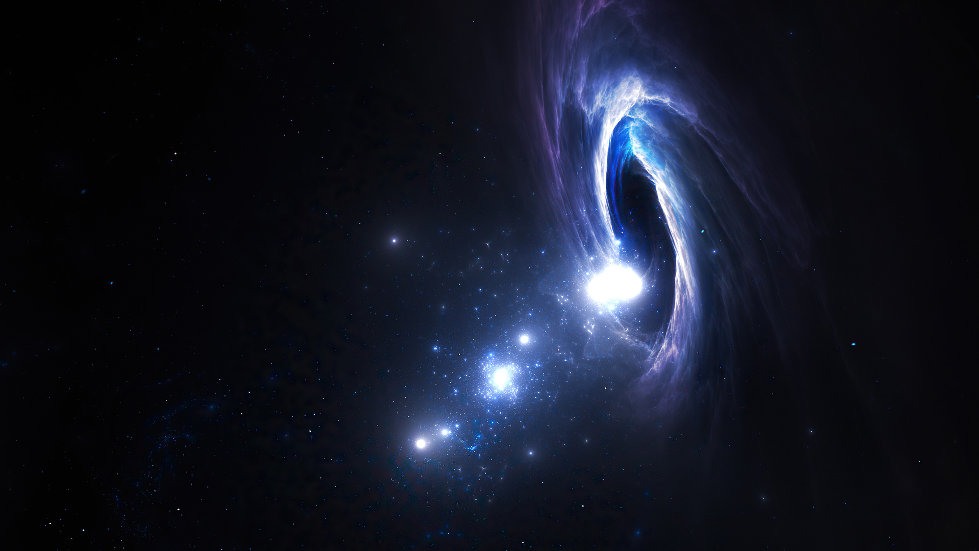 1920x1080 Black Hole And Stars Laptop Full HD 1080P HD 4k Wallpapers,  Images, Backgrounds, Photos and Pictures