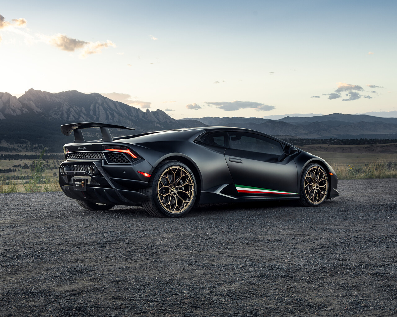 1280x1024 Black Lamborghini Huracan 2020 Rear 1280x1024 ...