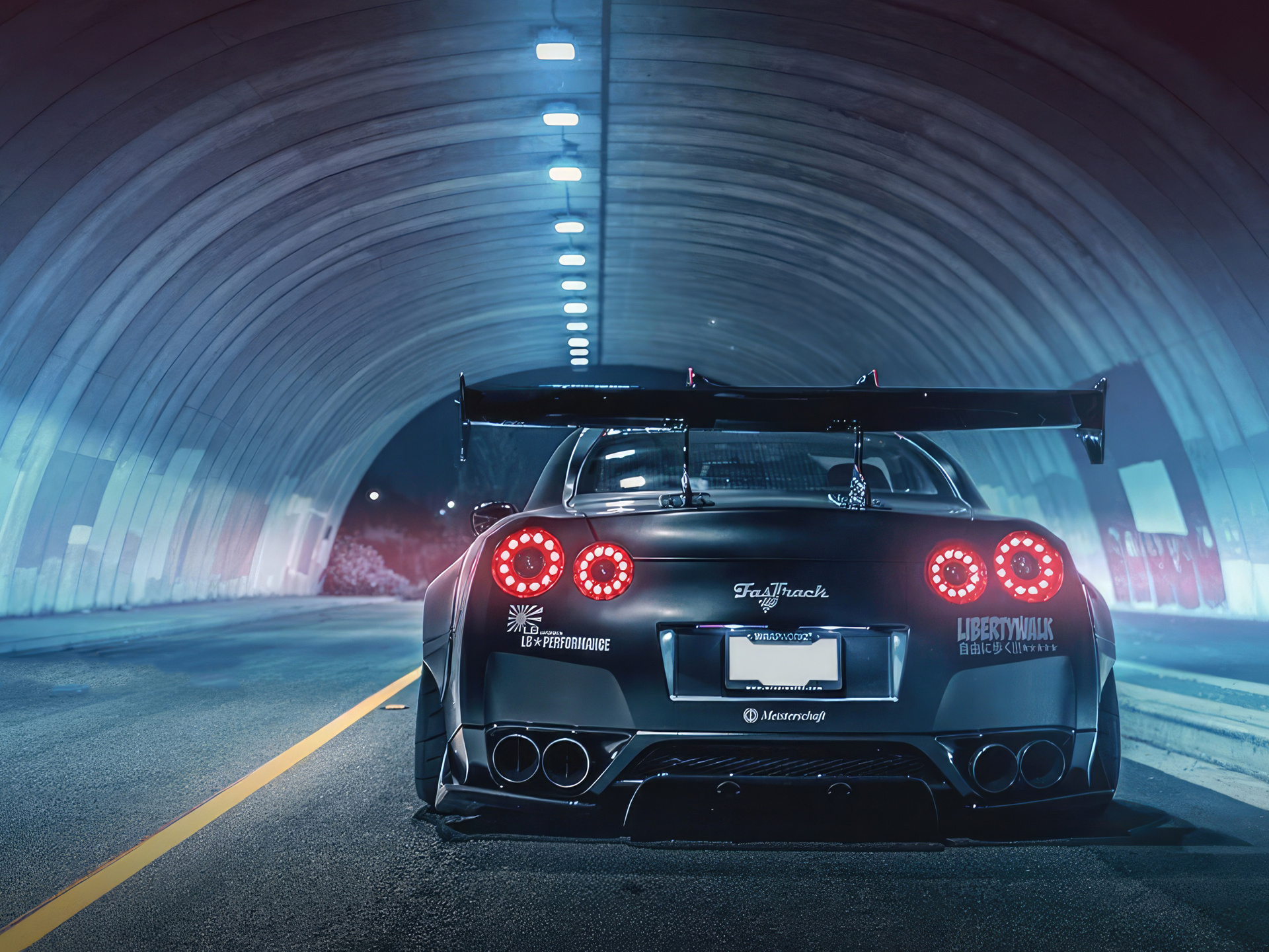 1920x1440 Black Nissan Gtr Rear 1920x1440 Resolution HD 4k Wallpapers ...