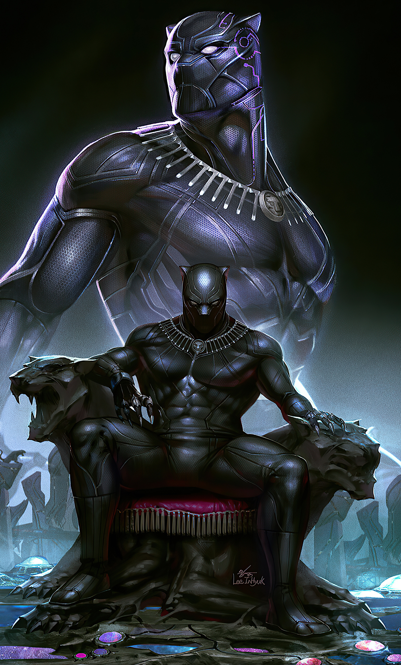 1280x2120 Black Panther 2020 Art iPhone 6+ HD 4k Wallpapers, Images,  Backgrounds, Photos and Pictures