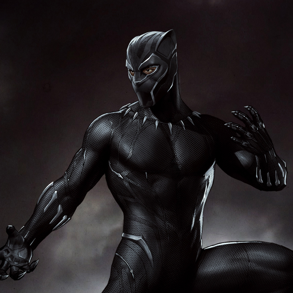 1024x1024 Black Panther 5k Artwork 1024x1024 Resolution HD 4k ...