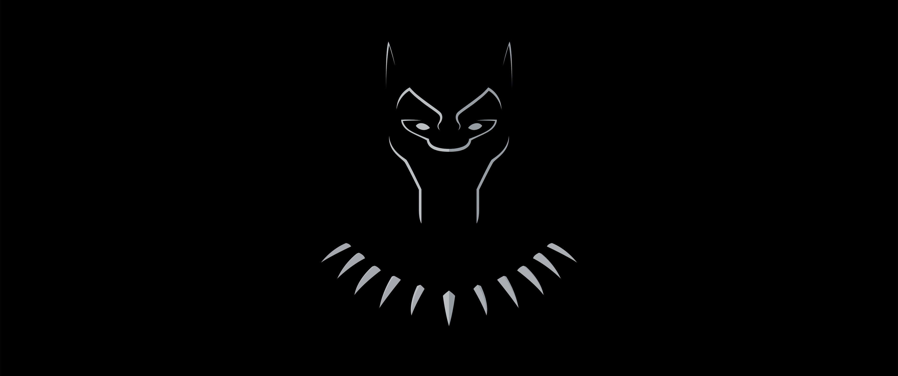 3440x1440 Black Panther Dark Minimal 5k UltraWide Quad HD 1440P ,HD 4k ...