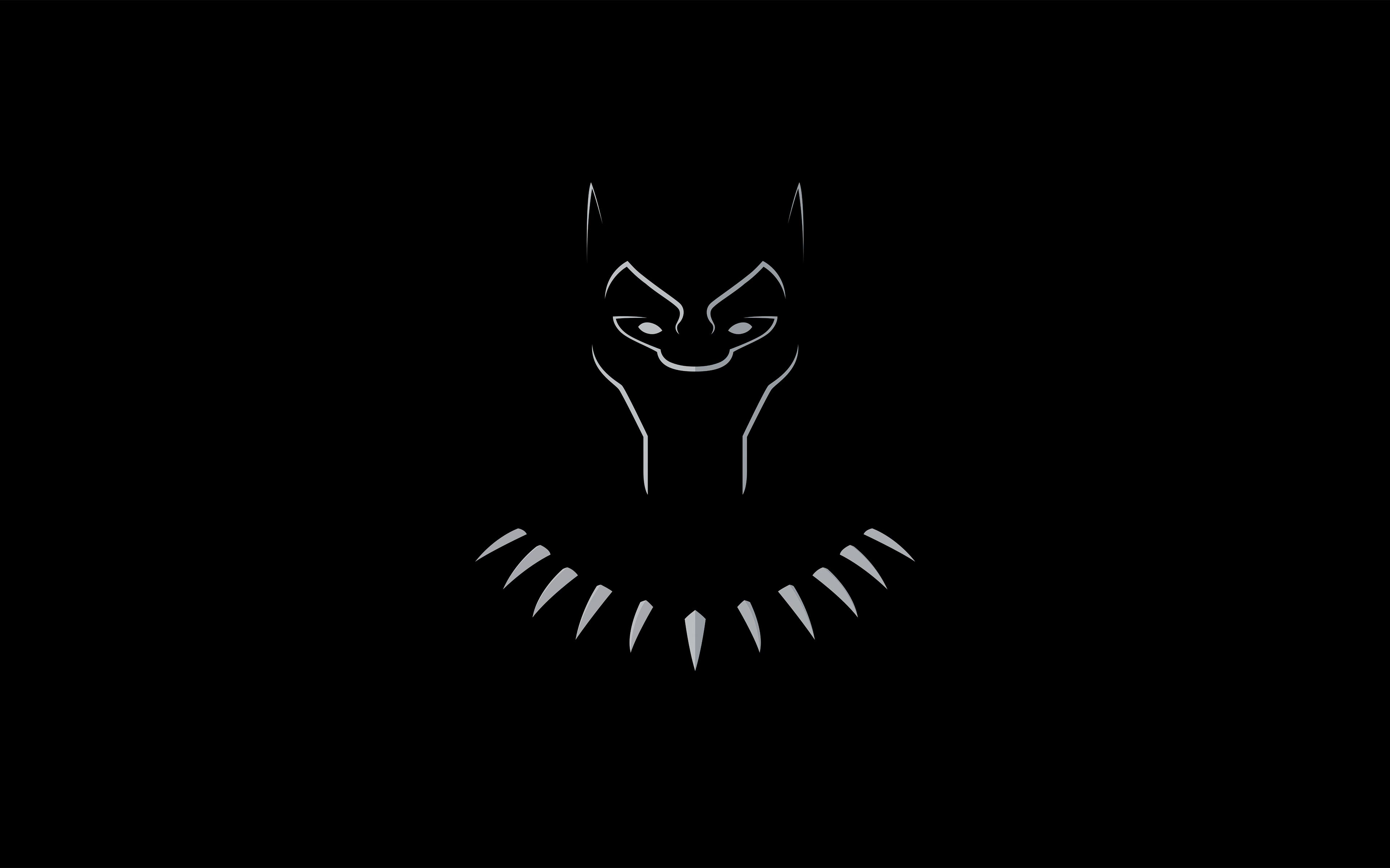 Black Panther Dark Minimal 5k In 3840x2400 Resolution. 