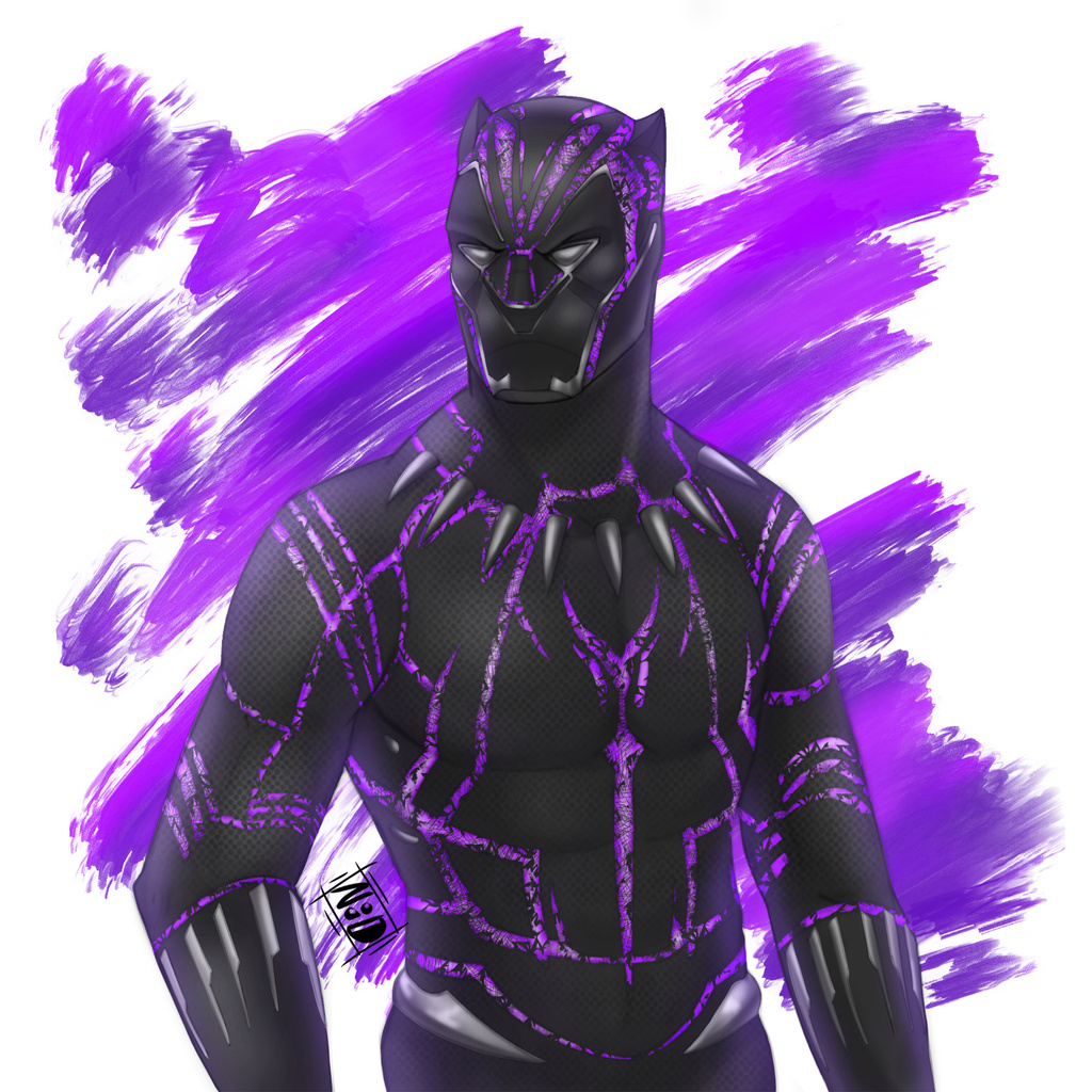 1024x1024 Black Panther Fan Made Artwork 1024x1024 Resolution HD 4k ...