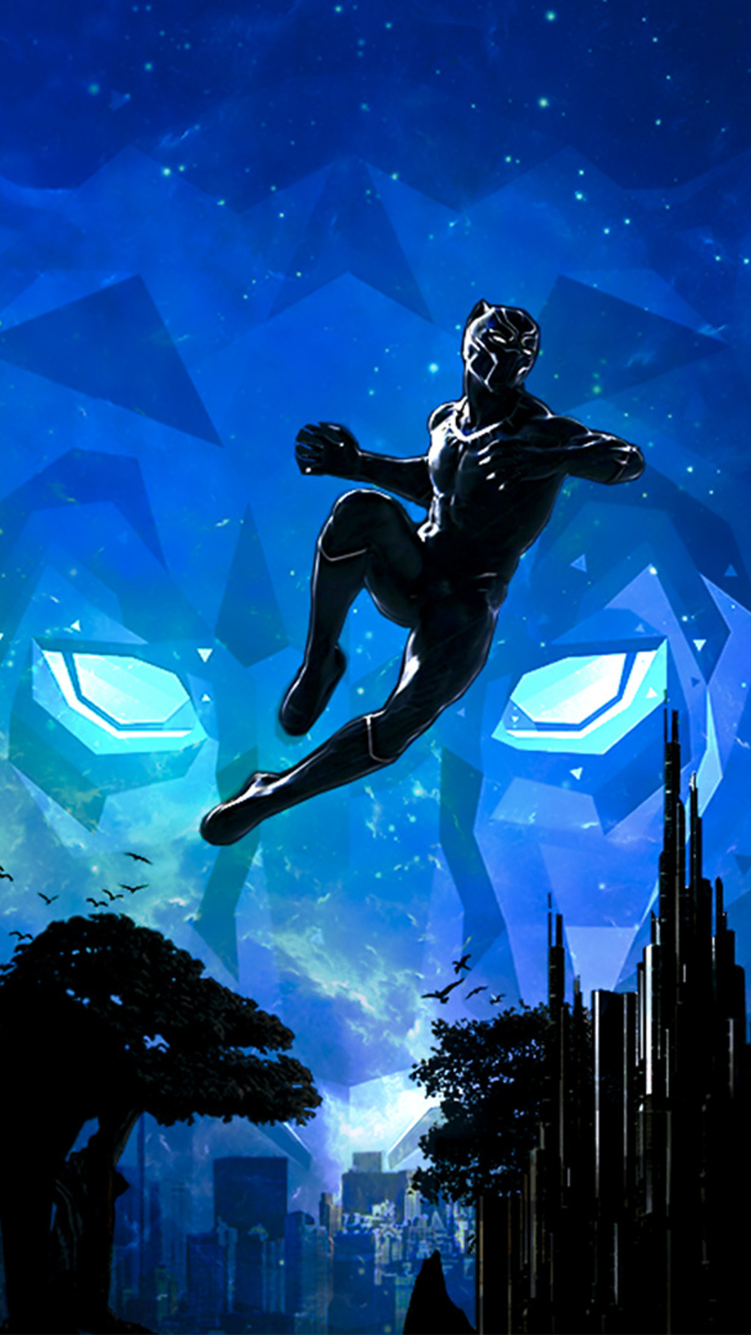 1080x1920 Black Panther Marvel Cinematic Universe Artwork Iphone 7,6s,6 ...