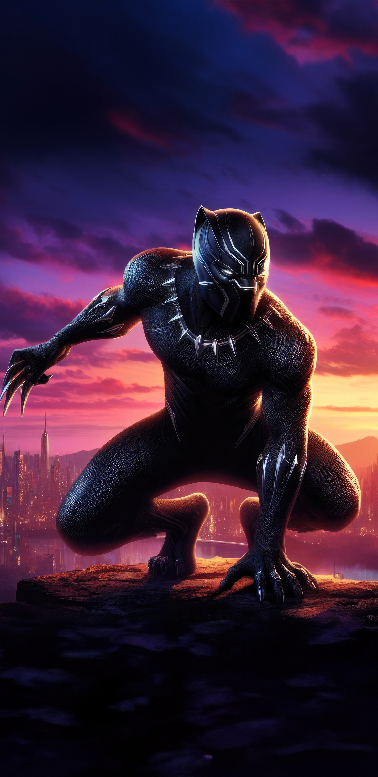 1440x2960 Black Panther Silent Vigil Samsung Galaxy Note 9,8, S9,S8,S8 ...