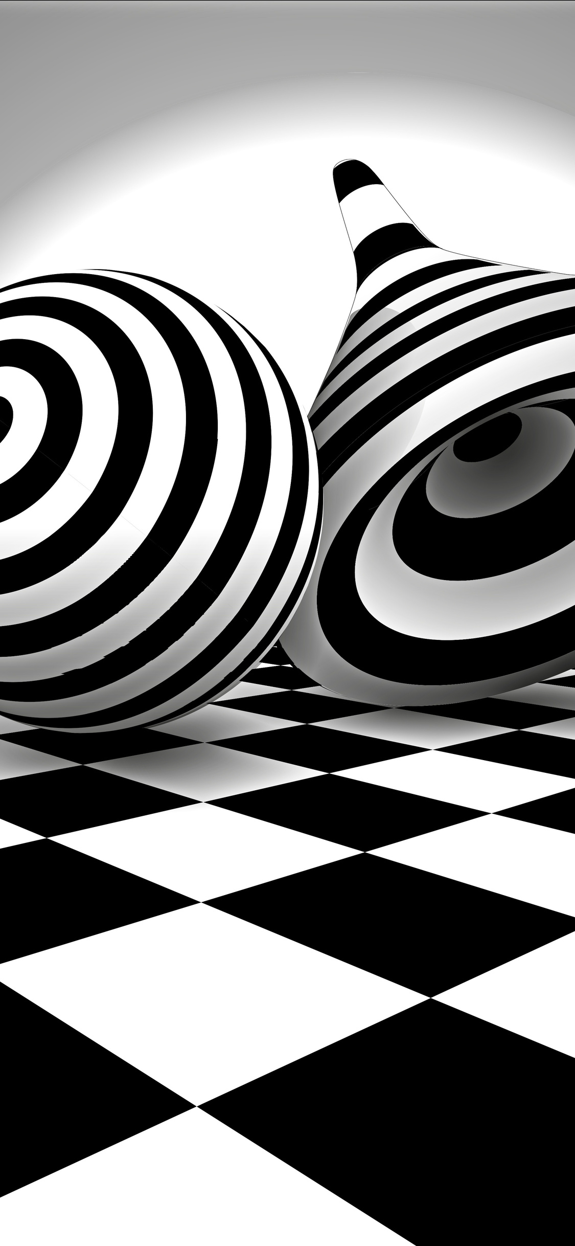 1125x2436 Black White Optical Illusion Iphone XS,Iphone 10,Iphone X HD 4k  Wallpapers, Images, Backgrounds, Photos and Pictures