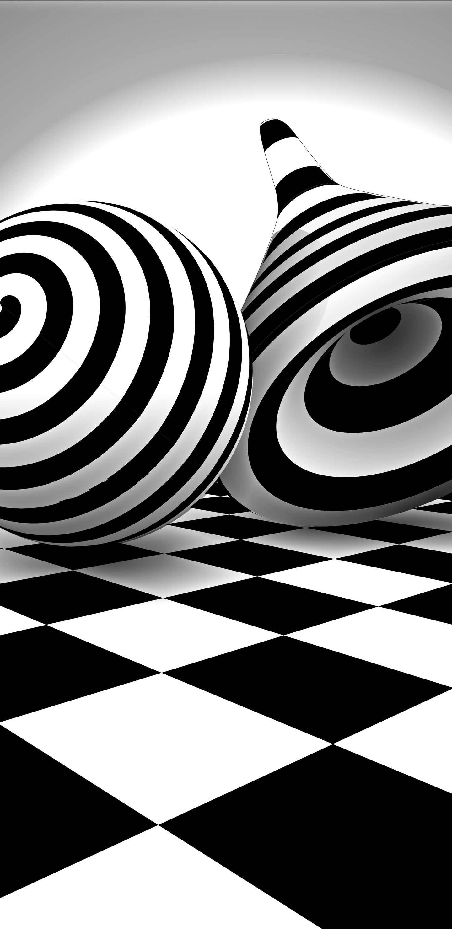 1440x2960 Black White Optical Illusion Samsung Galaxy Note 9,8, S9,S8,S8+  QHD HD 4k Wallpapers, Images, Backgrounds, Photos and Pictures