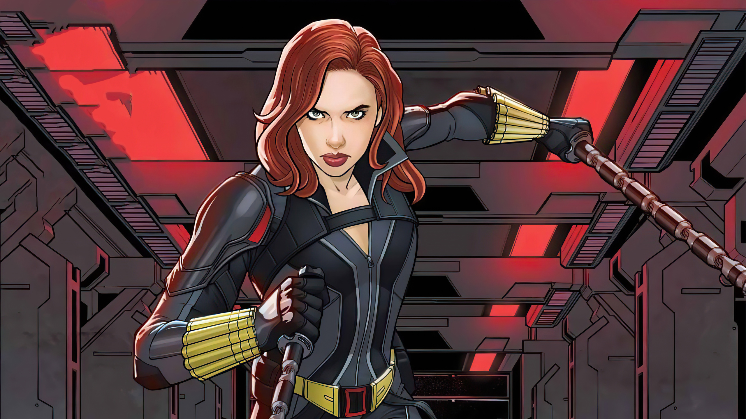 Black Widow 2020 Comic Poster In 2560x1440 Resolution. 