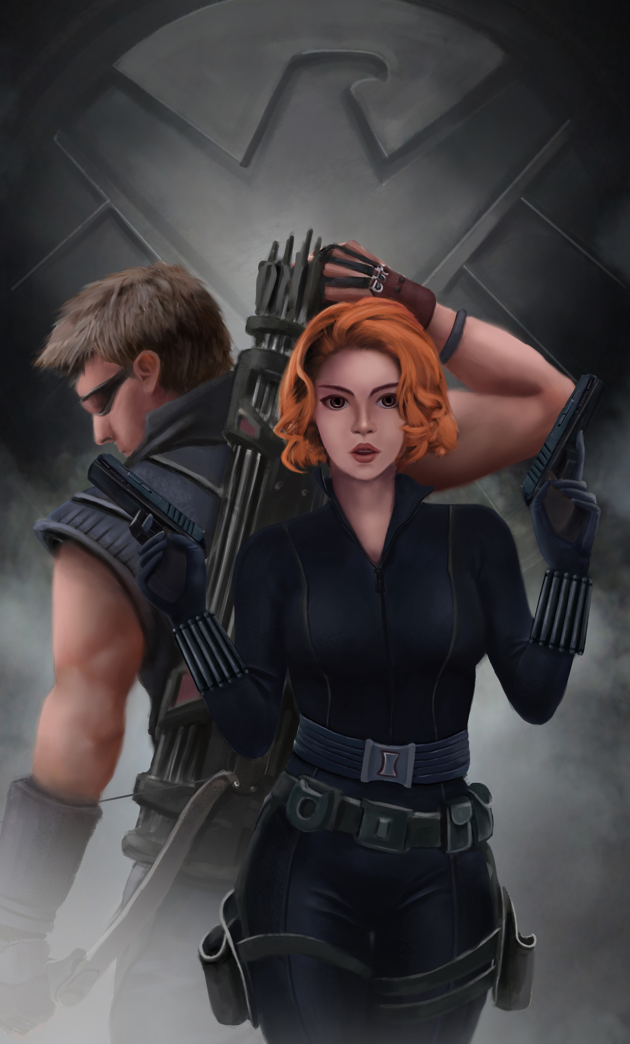 1280x2120 Black Widow And Hawkeye iPhone 6+ HD 4k Wallpapers, Images,  Backgrounds, Photos and Pictures