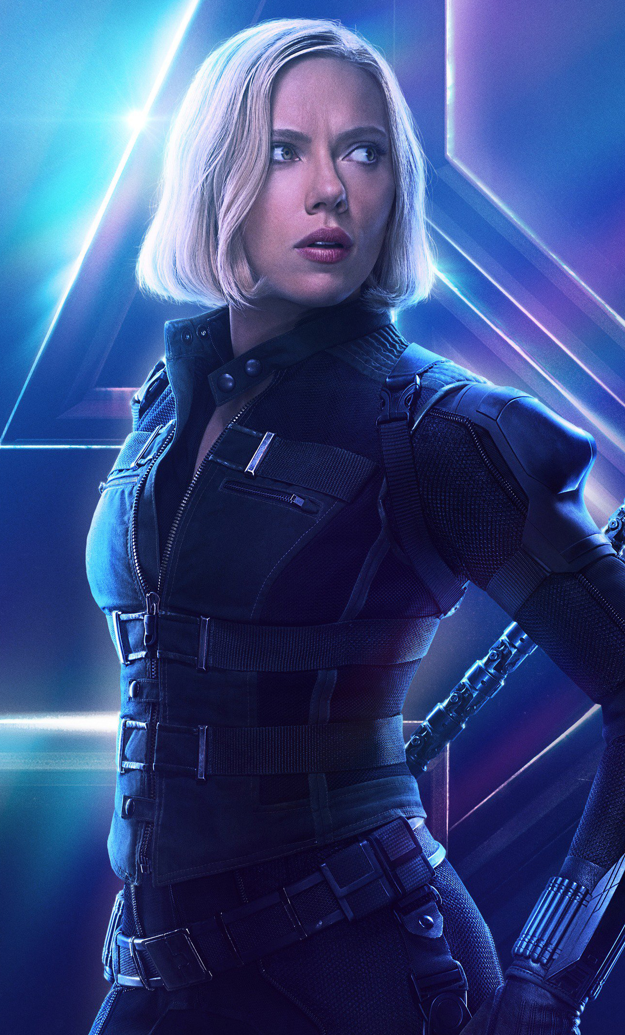 1280x2120 Black Widow In Avengers Infinity War New Poster ...
