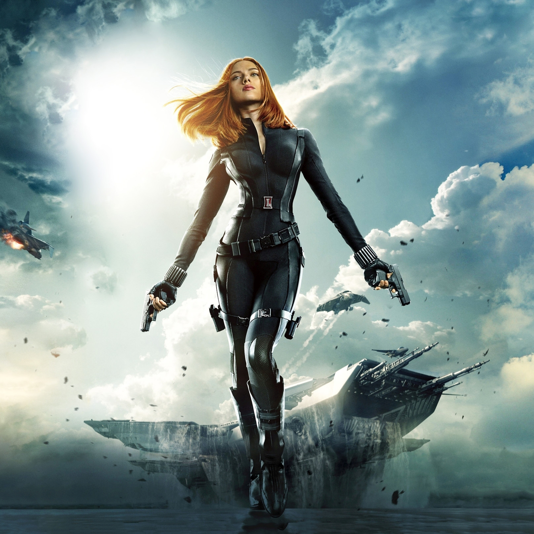 2048x2048 Black Widow In Captain America Winter Solider Ipad Air HD 4k