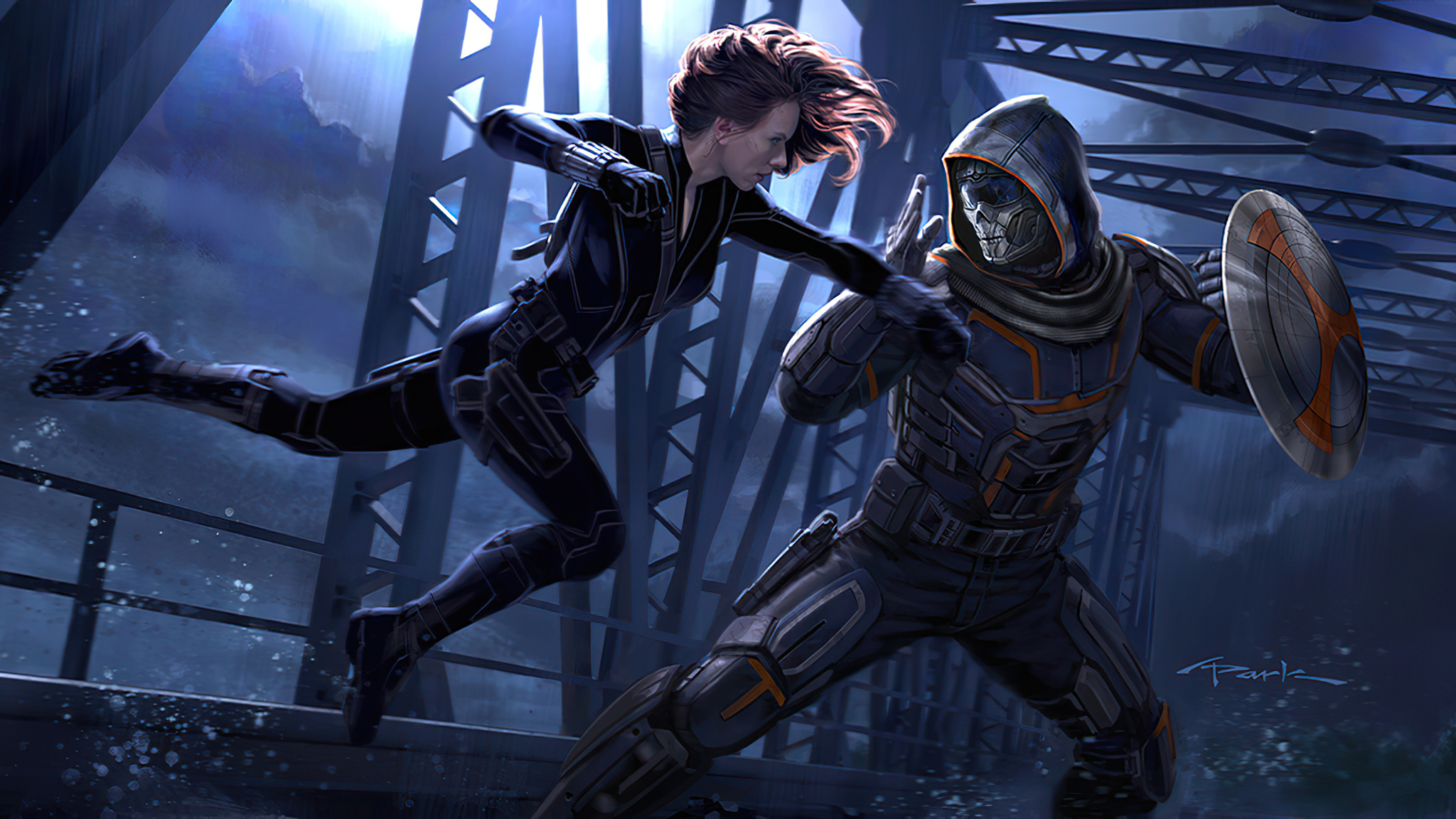 2048x1152 Black Widow Vs Taskmaster 2020 2048x1152 Resolution HD 4k  Wallpapers, Images, Backgrounds, Photos and Pictures