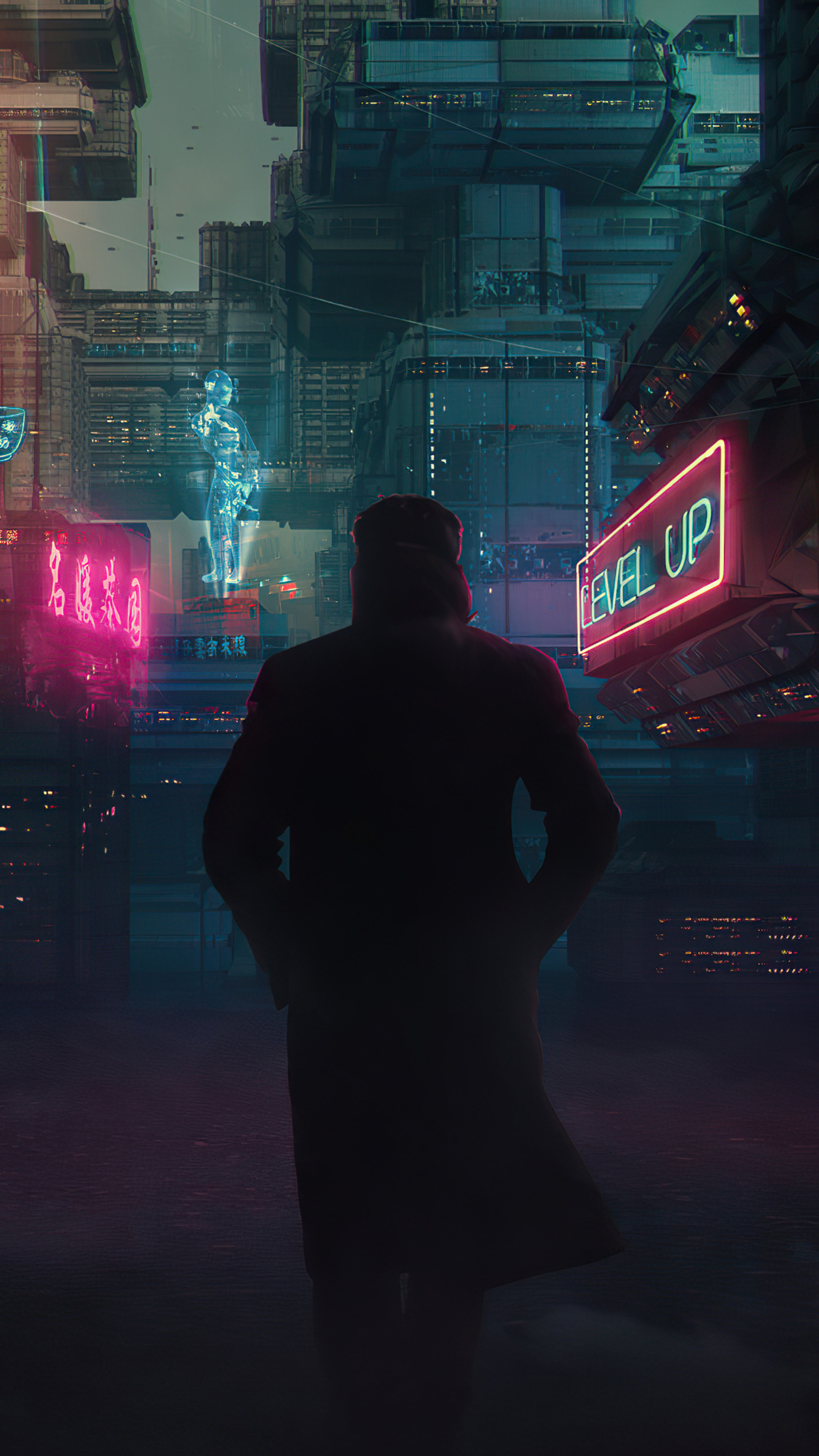 Blade Runner 2049 Cyberpunk Alley 4k In 2160x3840 Resolution. blade-runner-...