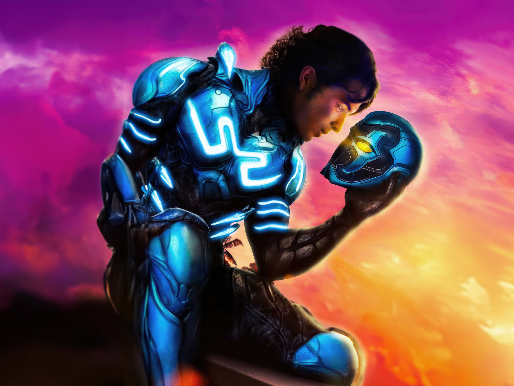 1680x1260 Blue Beetle Movie Poster Of Heroic Adventures 1680x1260