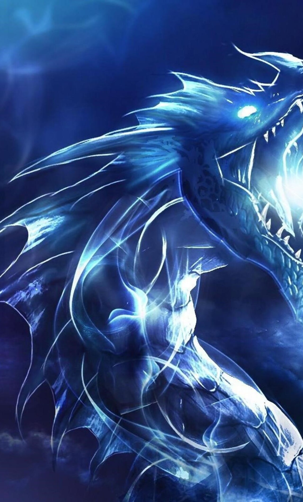 4K Blue-Eyes White Dragon Wallpapers | Background Images