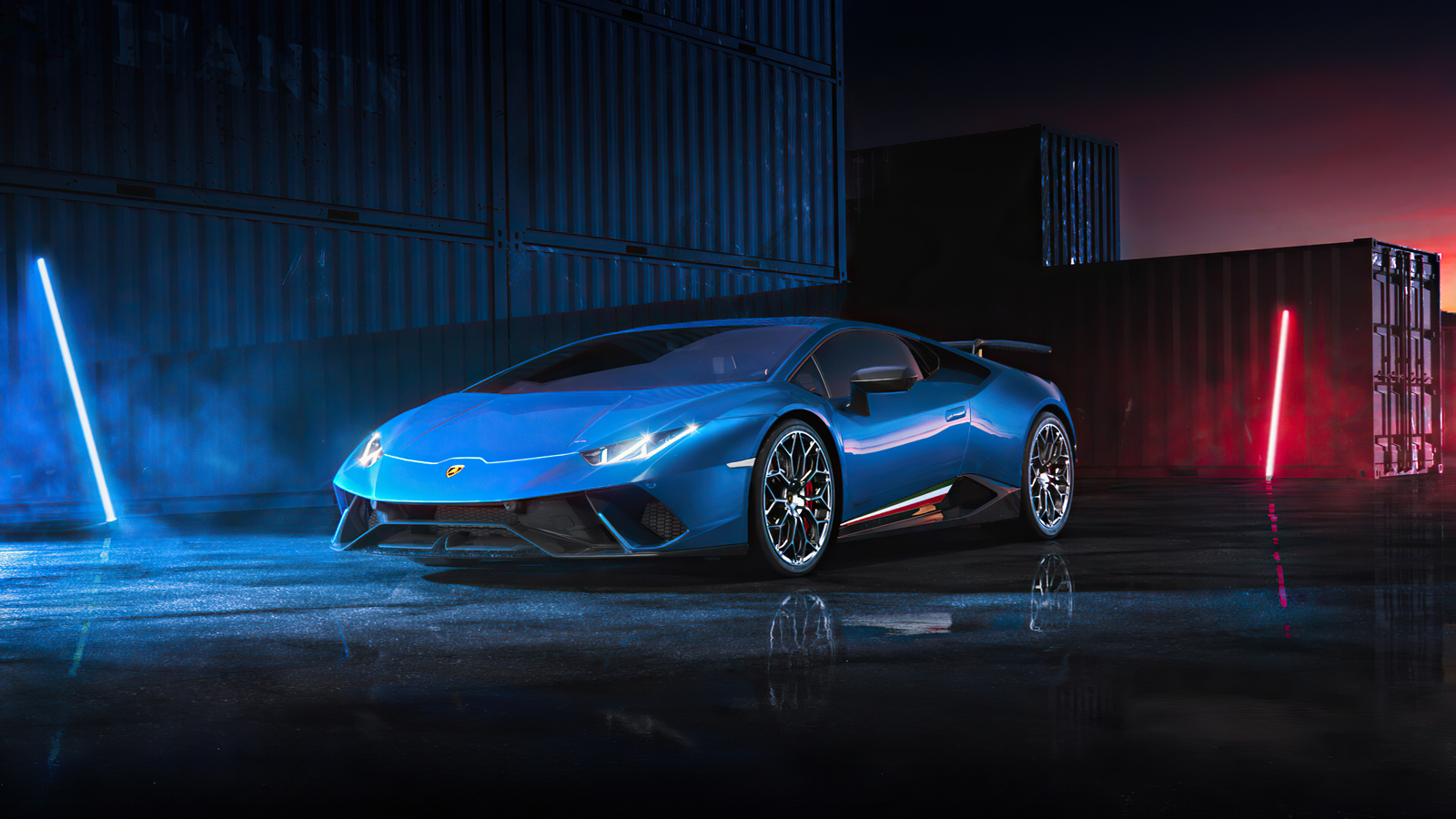 1600x900 Blue Lamborghini Huracan 4k 1600x900 Resolution HD 4k