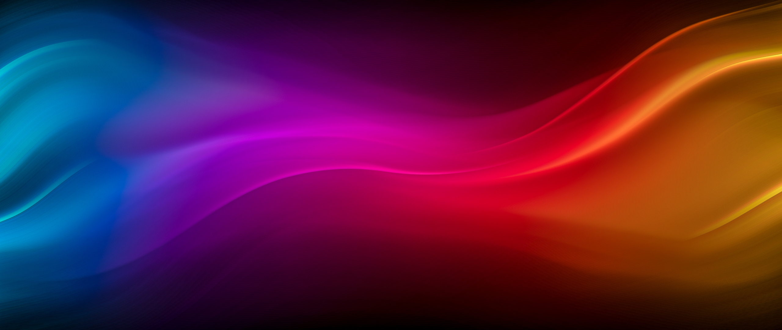 2560x1080 Blue Purple Red Yellow Waves 4k Wallpaper,2560x1080 ...