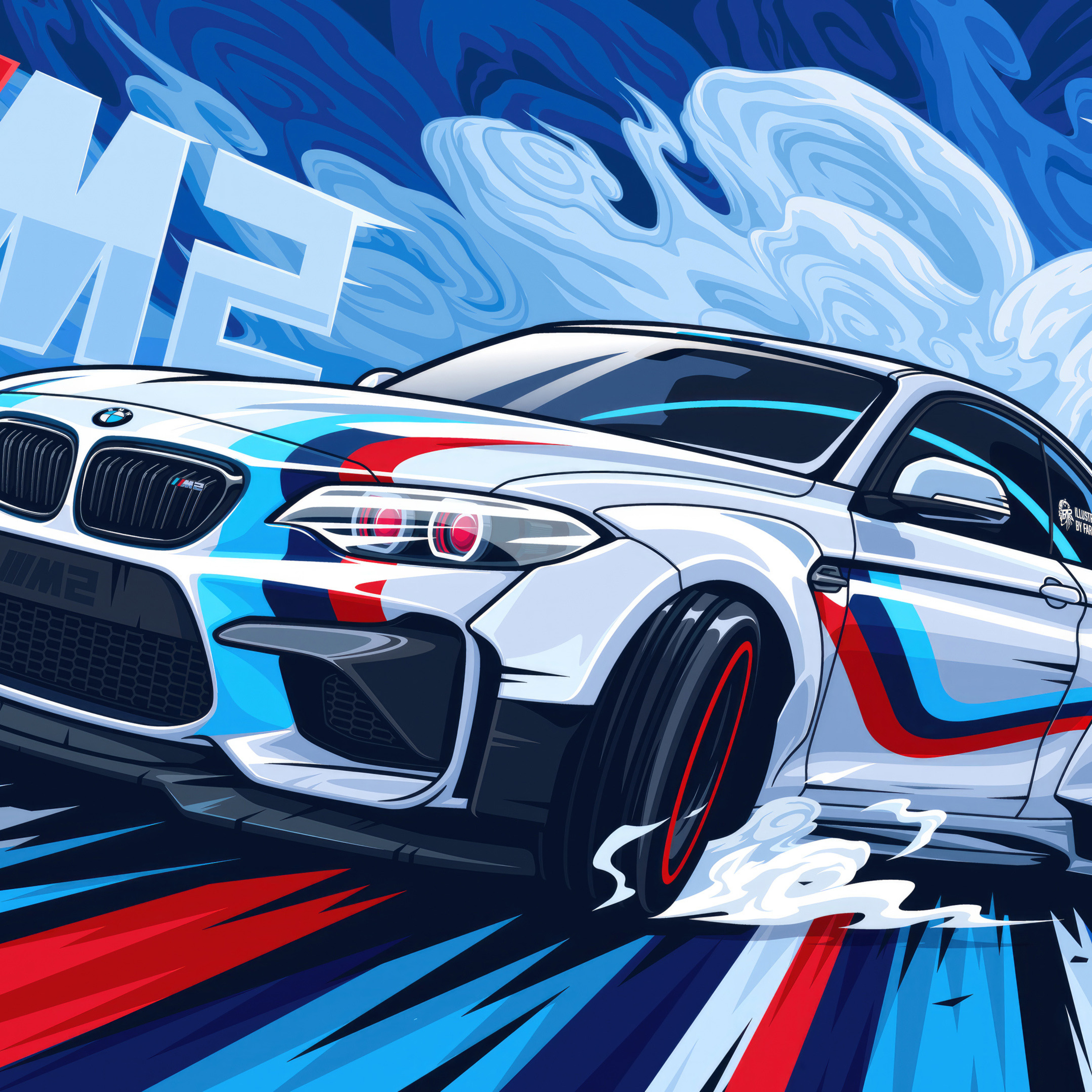 2932x2932 Bmw M4 Artwork Ipad Pro Retina Display HD 4k Wallpapers ...