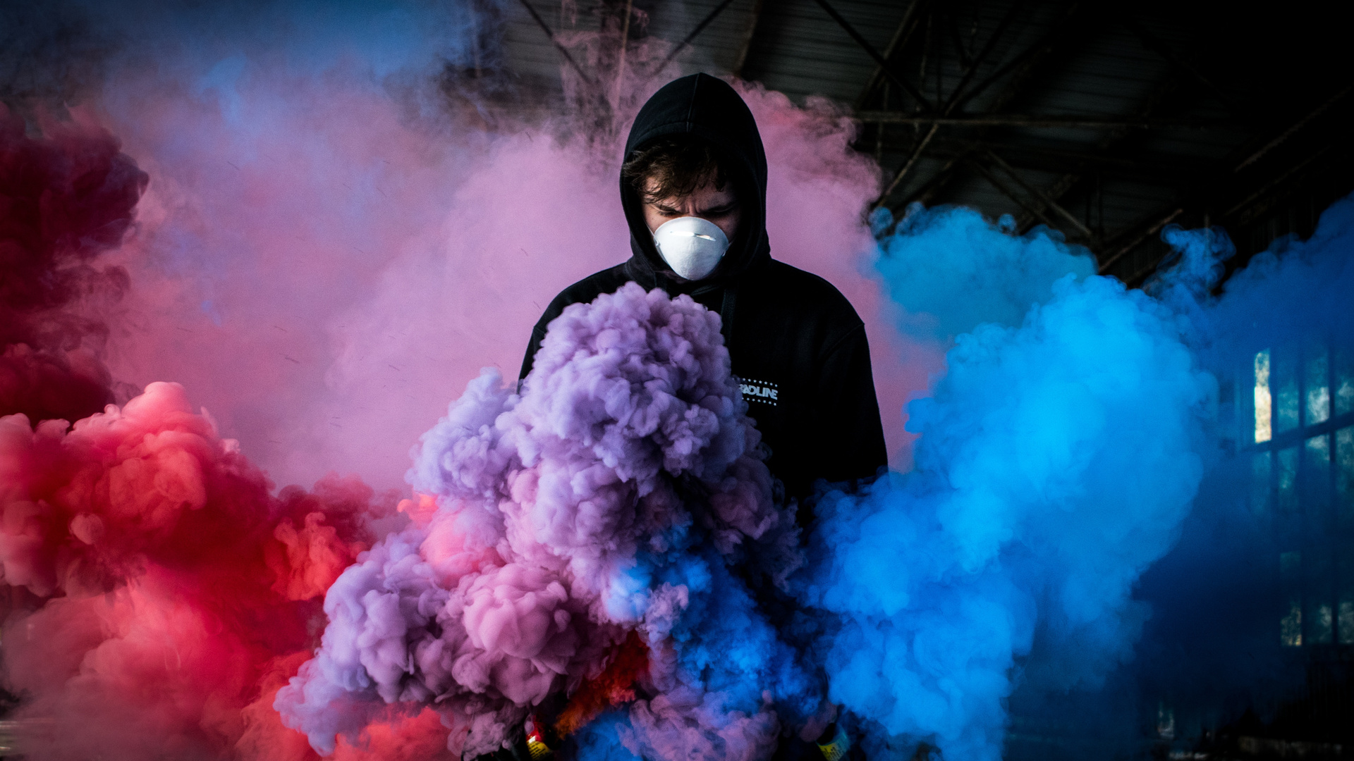 Colored Smoke Bomb Wallpaper